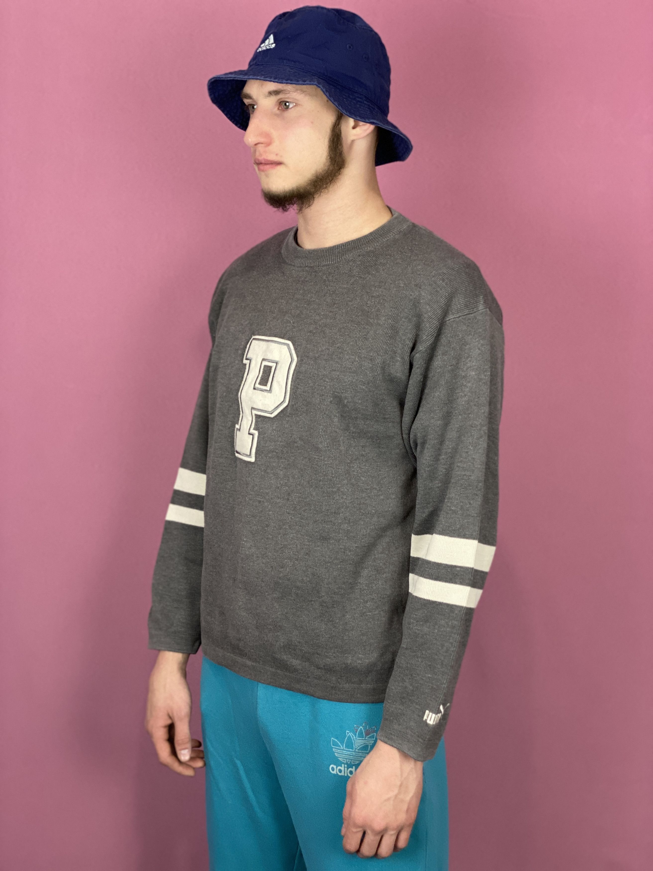 Puma × Vintage 90s Puma Vintage Men's Sportswear Sweater - L Size US L / EU 52-54 / 3 - 2 Thumbnail