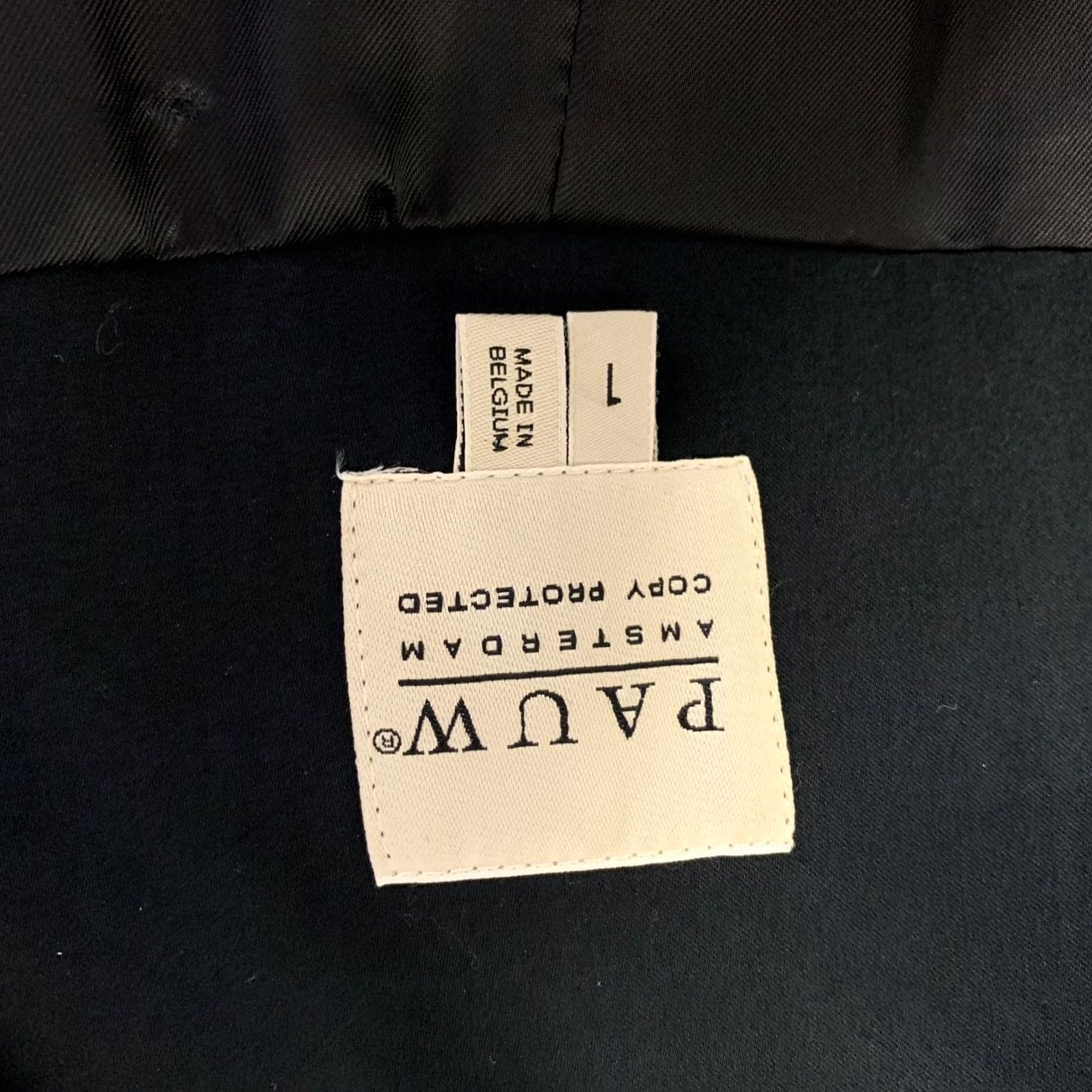 Vintage PAUW Kimono Jacket Navy XS Solid Cotton Blend Women Size XS / US 0-2 / IT 36-38 - 4 Thumbnail