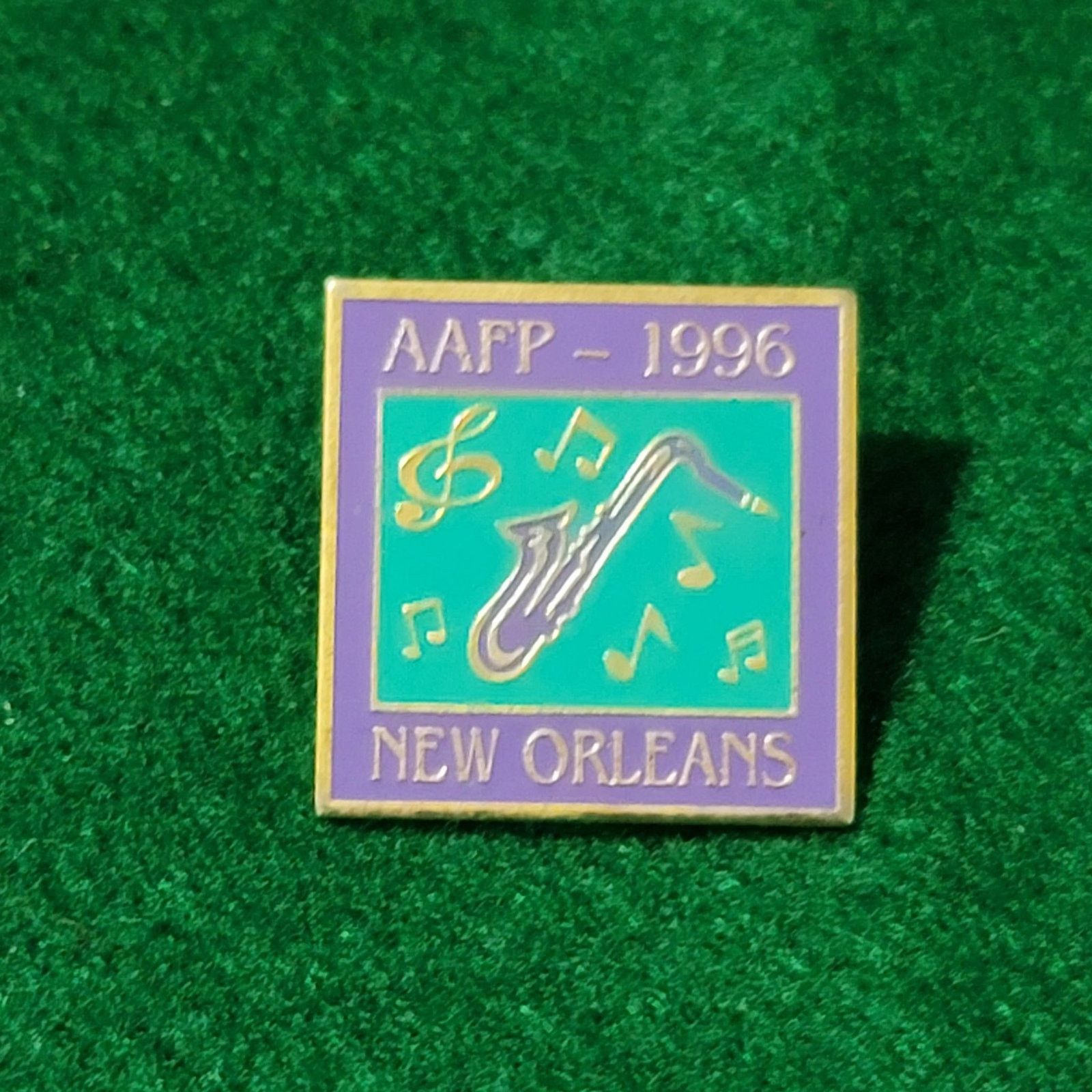 The Unbranded Brand Vtg 1996 New Orleans Louisiana AAFP Saxophone Lapel Pin Size ONE SIZE - 1 Thumbnail