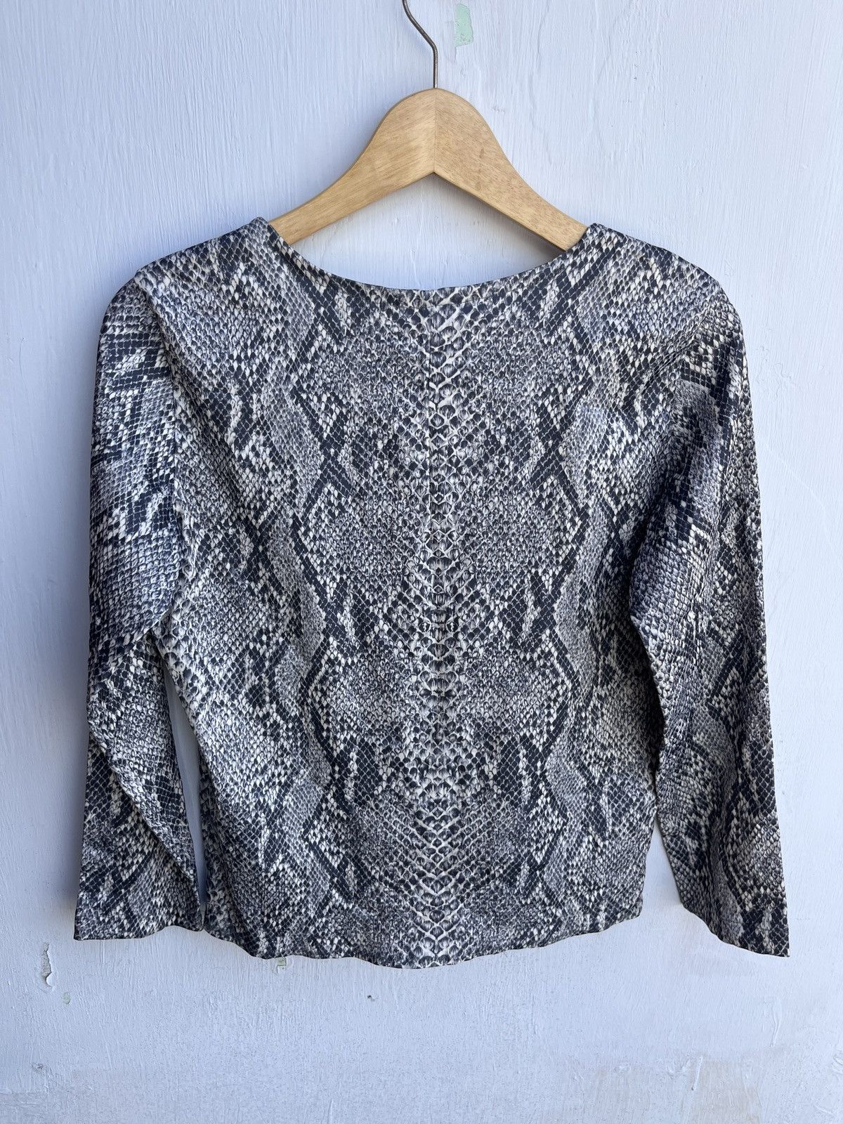 If Six Was Nine Japanese Unbrand Snake Skin Pattern Longsleeve Top Grey Punk Size US S / EU 44-46 / 1 - 2 Thumbnail