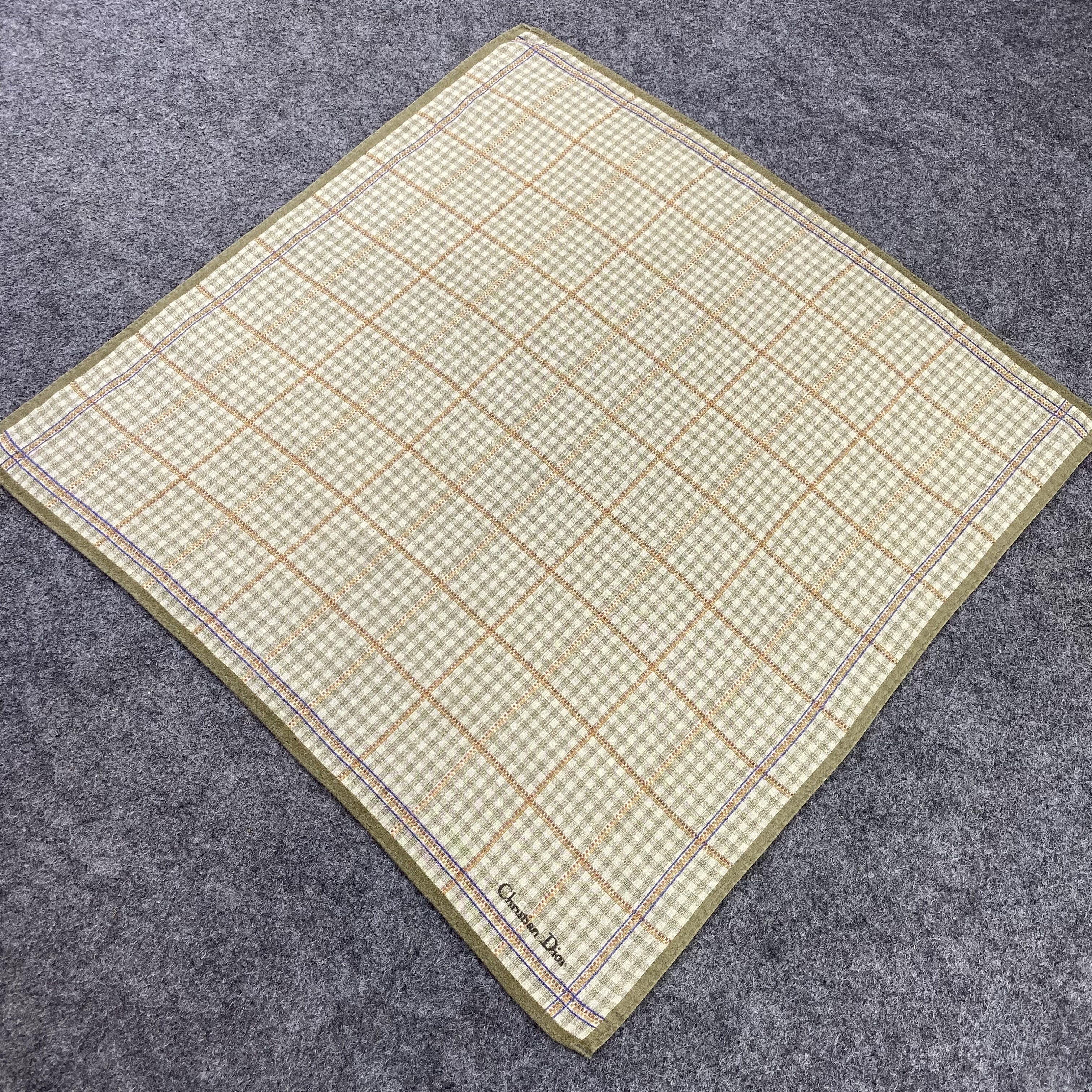 Vintage Christian Dior Handkerchief / Bandana / Neckerchief B414 Size ONE SIZE - 4 Thumbnail