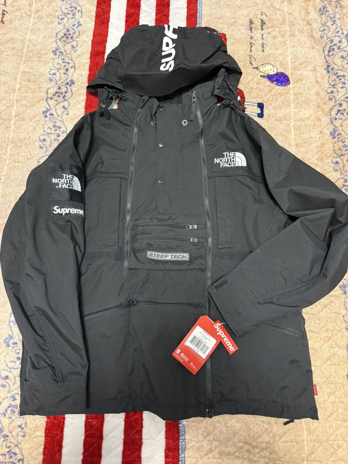 The North Face Supreme tnf steep tech black north face hooded jacket Size US L / EU 52-54 / 3 - 1 Thumbnail