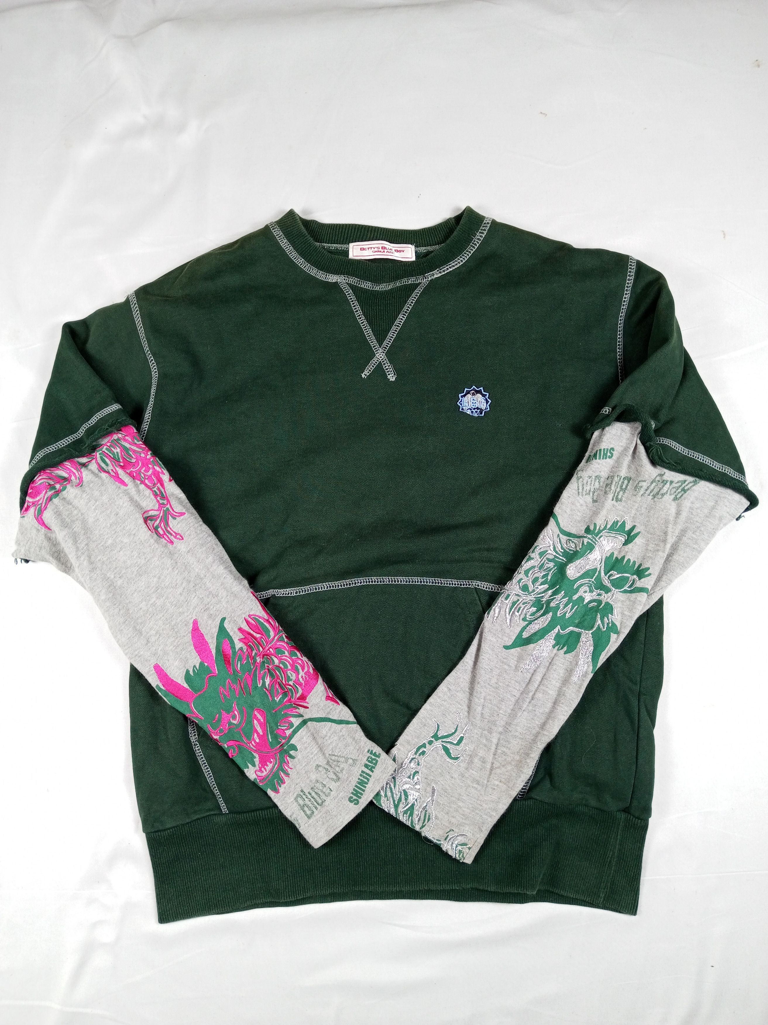 Beauty Beast Betty Blue Shinji Abe LS Dragon Embroidery Sweatshirt Size US M / EU 48-50 / 2 - 13 Thumbnail