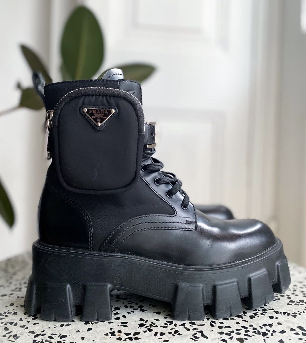 Prada Prada Monolith leather boots Size US 7 / IT 37 - 1 Thumbnail