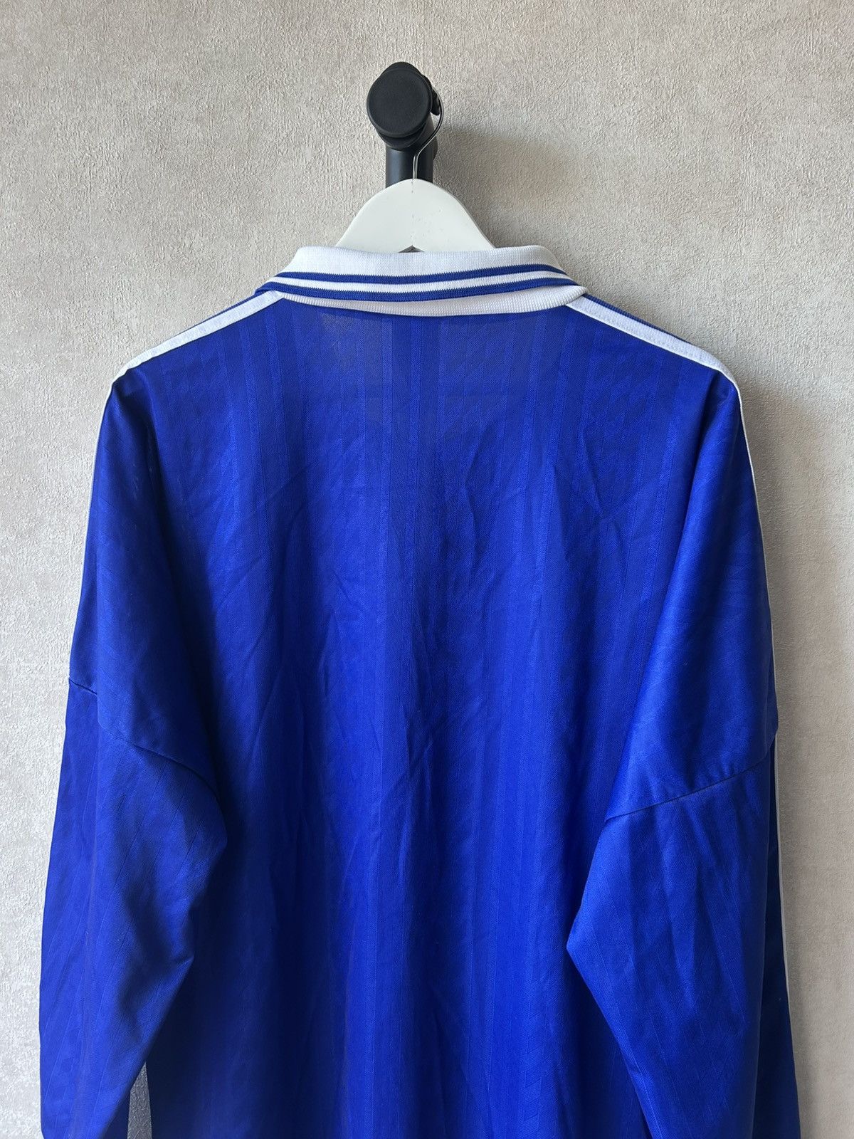 Adidas Vintage 90s Adidas Diamond Print Long Sleeve Soccer Jersey Size US XL / EU 56 / 4 - 4 Thumbnail