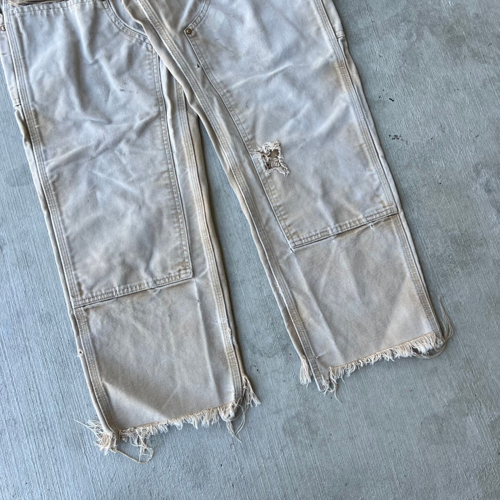 Carhartt × Vintage Carhartt faded brown double knee work wear carpenter pants Size US 29 - 3 Thumbnail