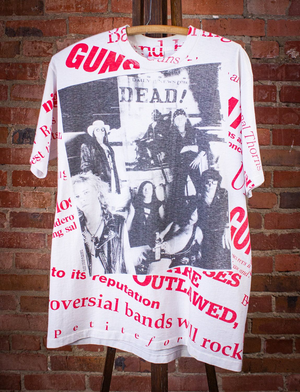 N Tシャツ XL GN’R ROSES 90s Lies GUNS