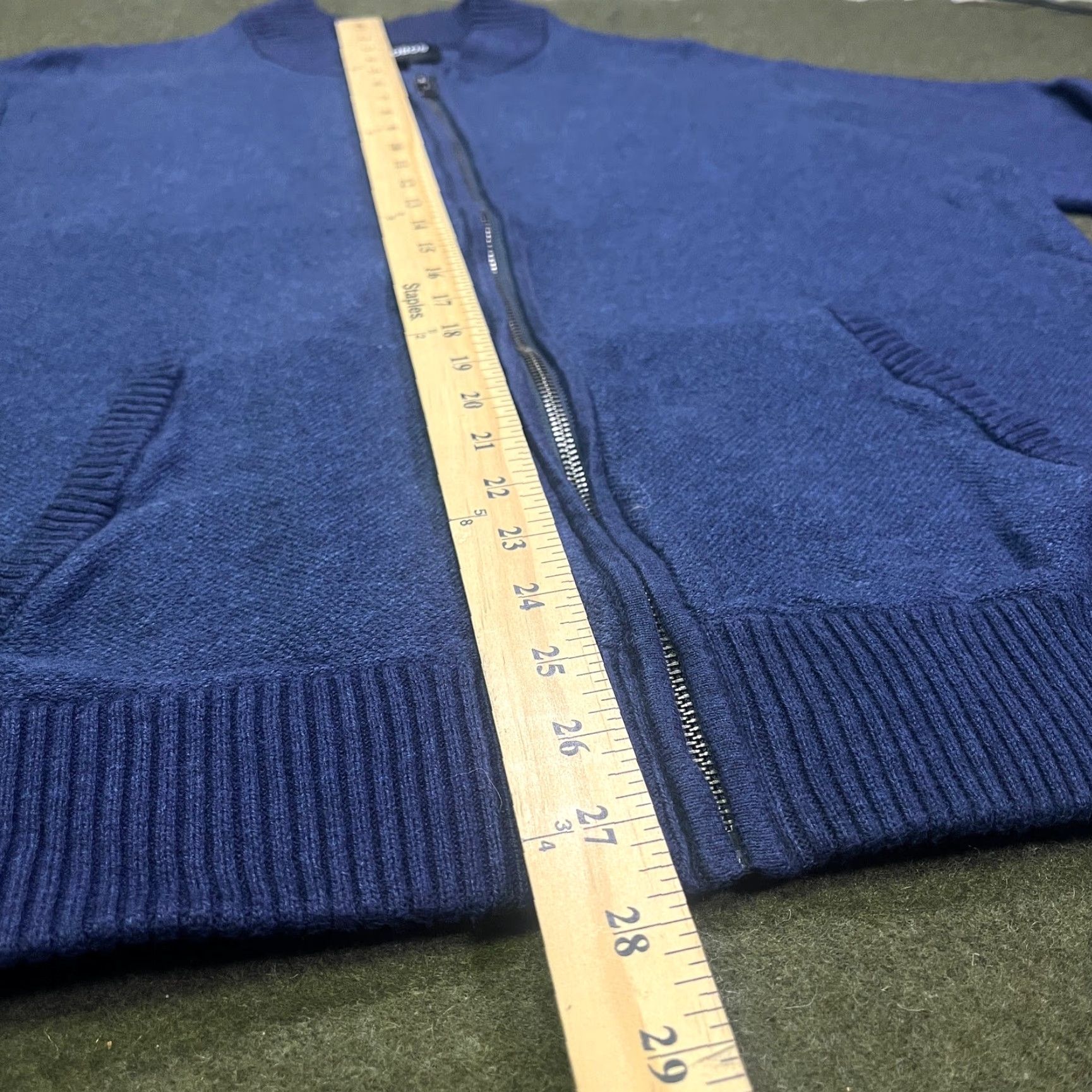 Bonobos Bonobos Cardigan Mens XL Blue Slim Fit Full Zip Sweater Grandpa Size US XL / EU 56 / 4 - 6 Thumbnail