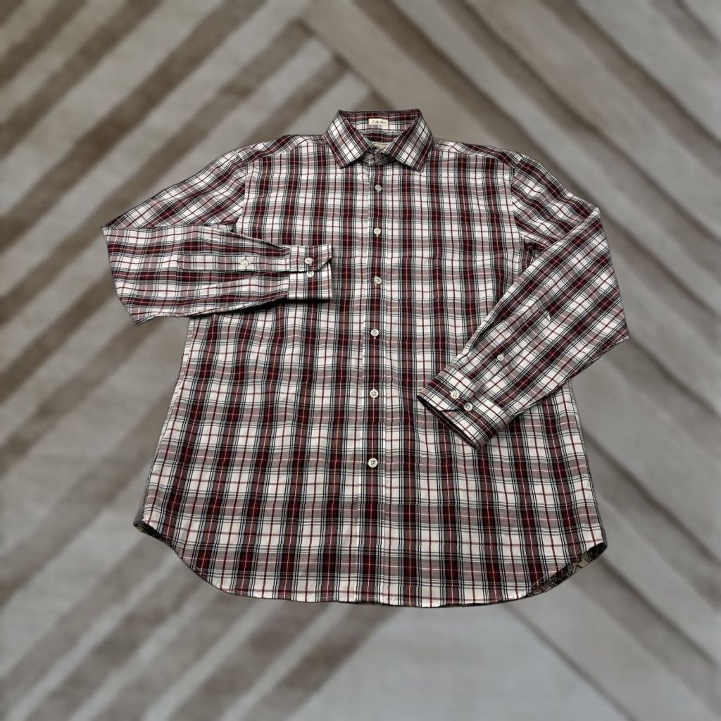 Todd Snyder Todd Snyder Dress Shirt Mens 16.5 32/33 Plaid Long Sleeve Button Up Shirt Size 46R - 1 Thumbnail