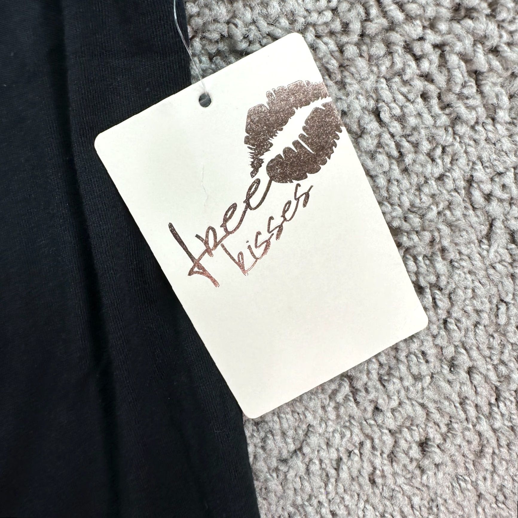 Vintage Free Kisses Shirt Womens XL Black Take Me Home Country Road Ladies Size XL / US 12-14 / IT 48-50 - 5 Thumbnail