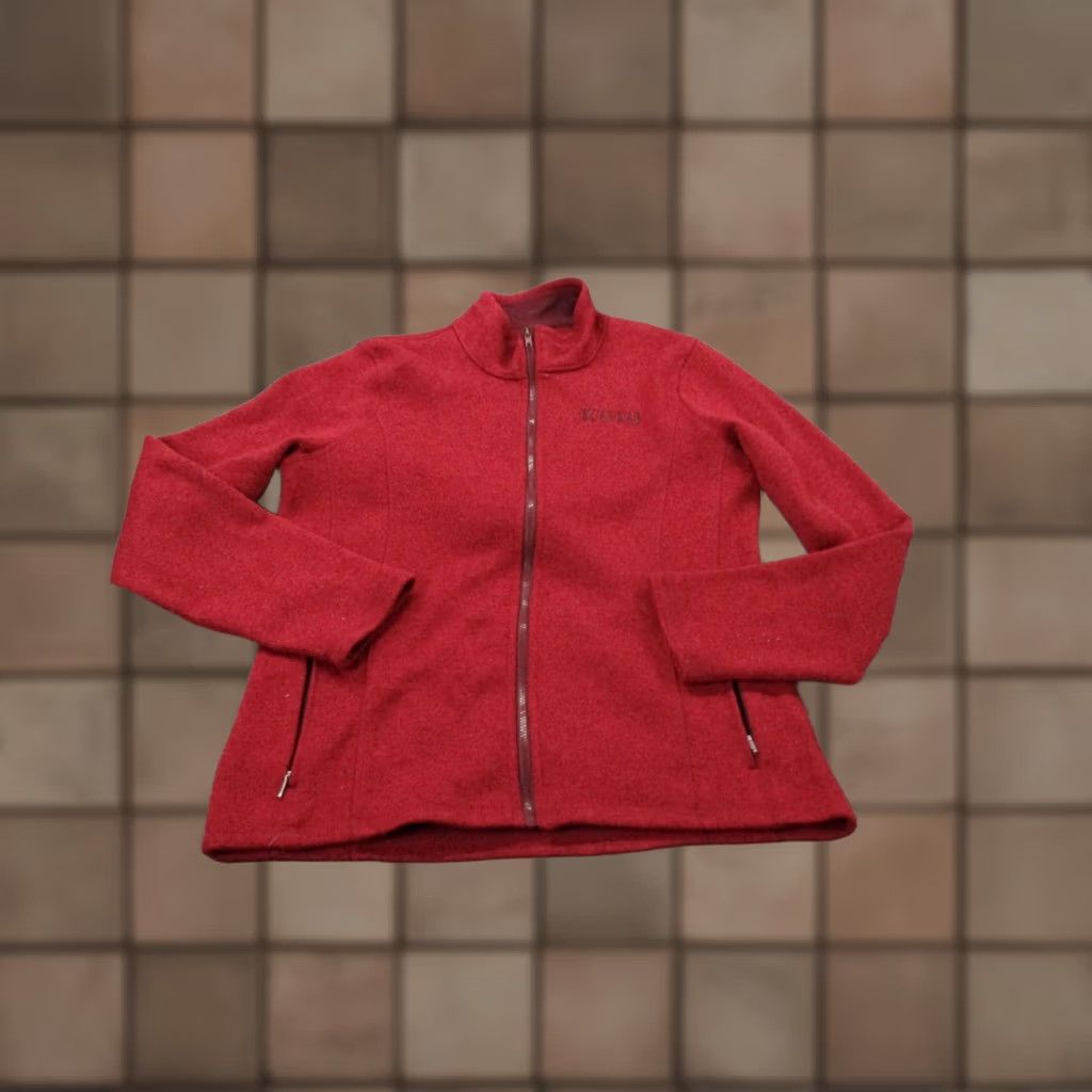 Vintage KUIU Jacket Womens XL Red High Loft Fleece Windbreaker Jacket Size XL / US 12-14 / IT 48-50 - 1 Thumbnail
