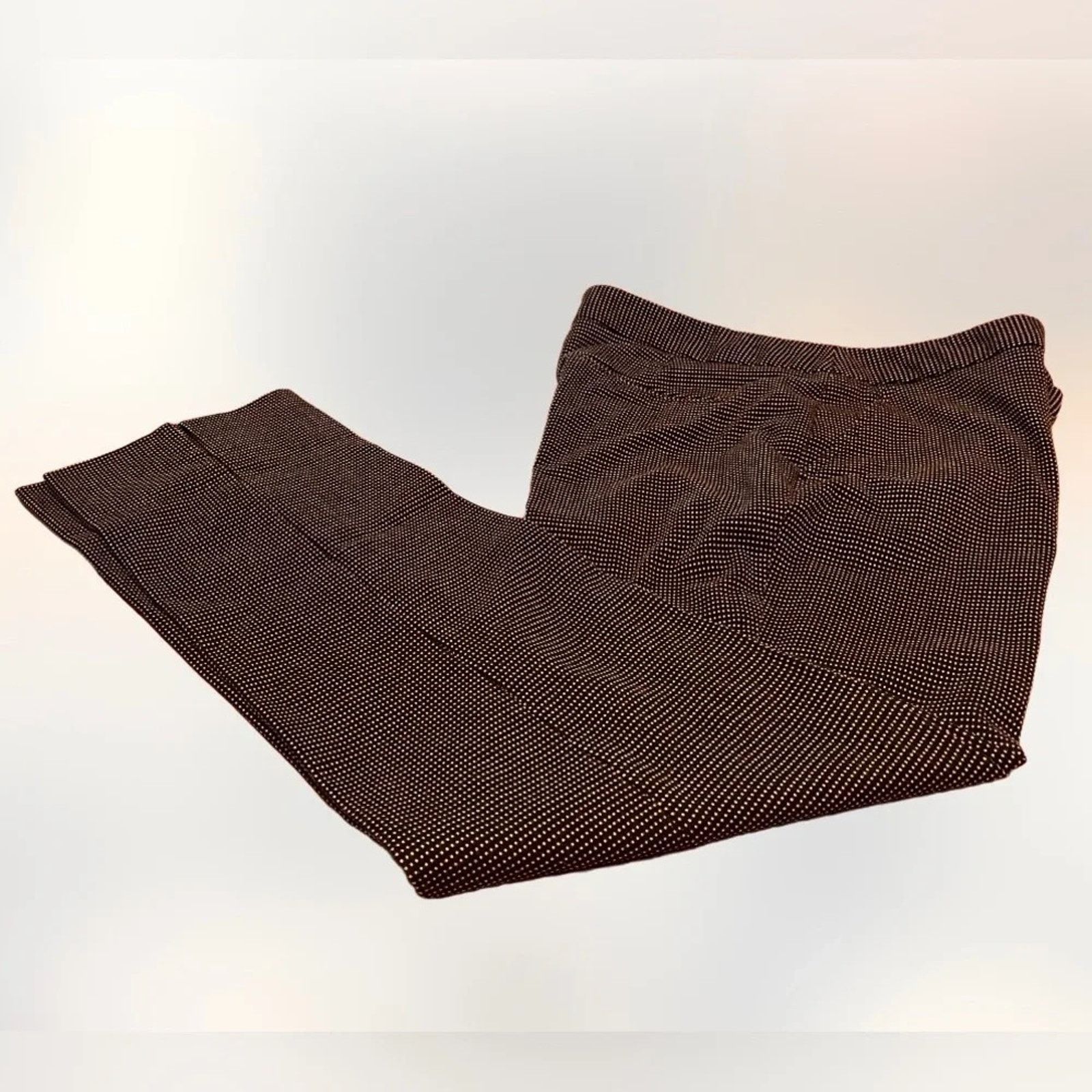 The Unbranded Brand Dana Bachman Black Tie pants with white polka dots, size 8. Size 30" / US 8 / IT 44 - 1 Thumbnail