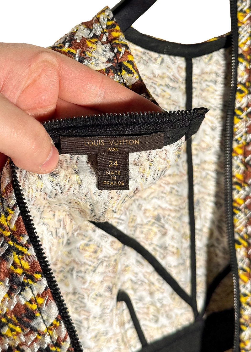 Louis Vuitton Louis Vuitton SS15 Houndstooth Pattern Sleeveless Dress Size XS / US 0-2 / IT 36-38 - 9 Thumbnail