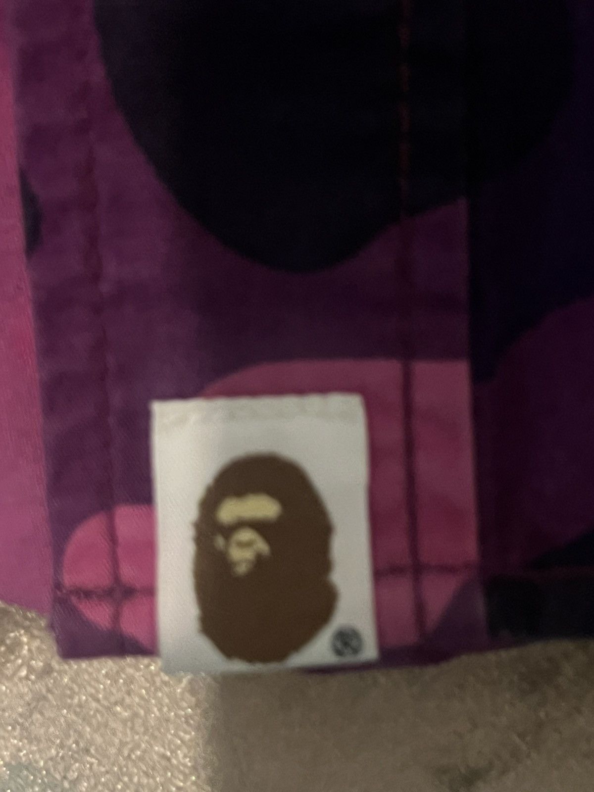 Bape Rare BAPE A Bathing Ape Purple Camo Shark Button Shirt Size US XL / EU 56 / 4 - 12 Thumbnail
