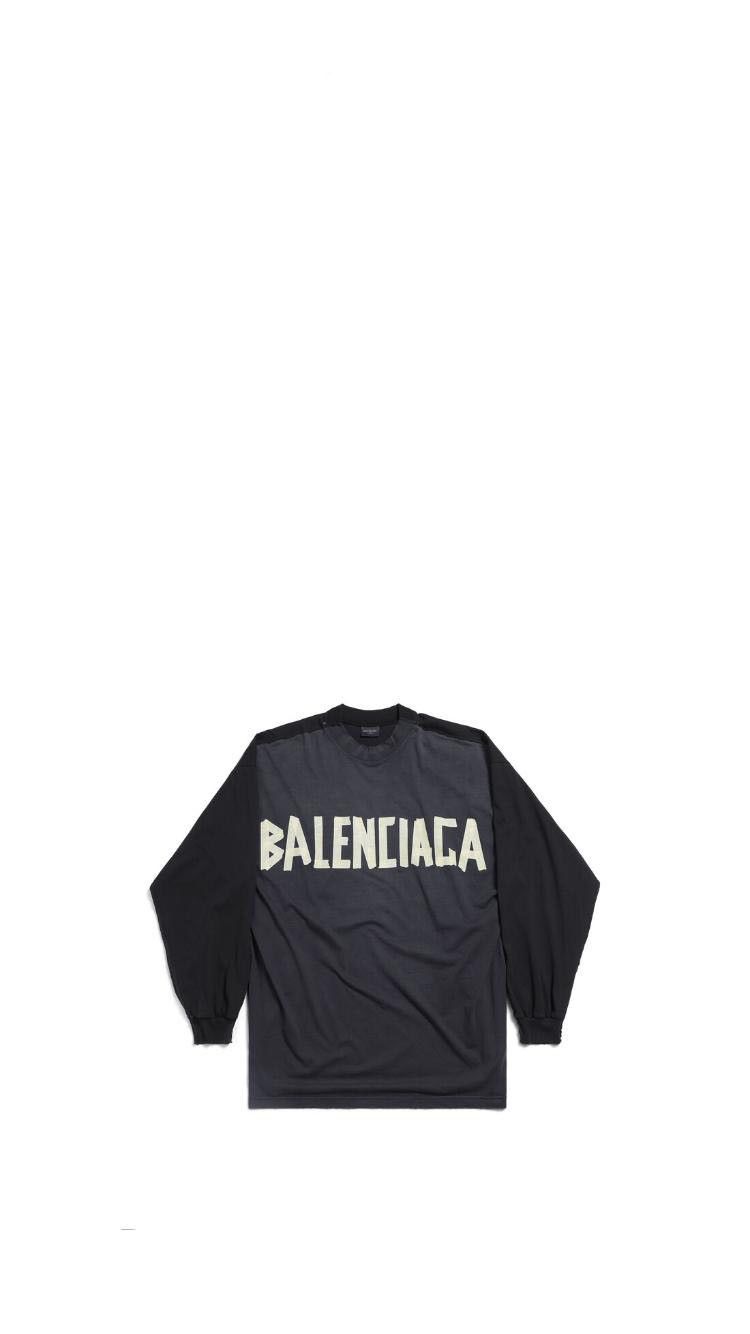 Balenciaga o1srvl11e0625 L/S Double Front T-Shirt in Black Size US S / EU 44-46 / 1 - 1 Preview