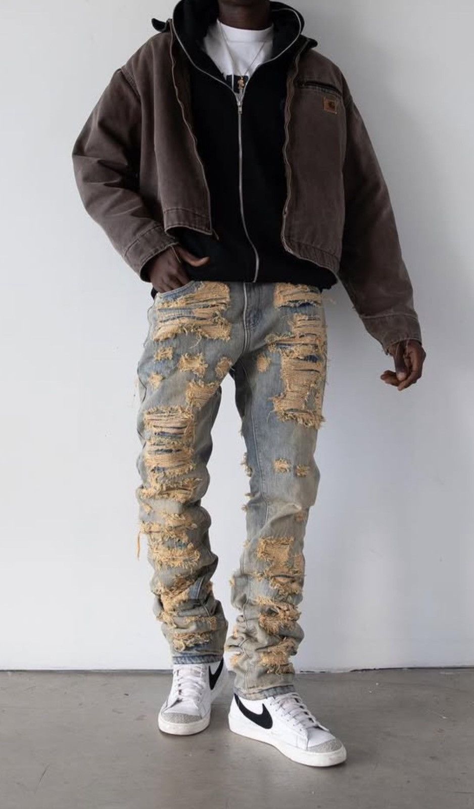 NYRVA Nyvra Stacked Denim Size US 32 / EU 48 - 5 Thumbnail