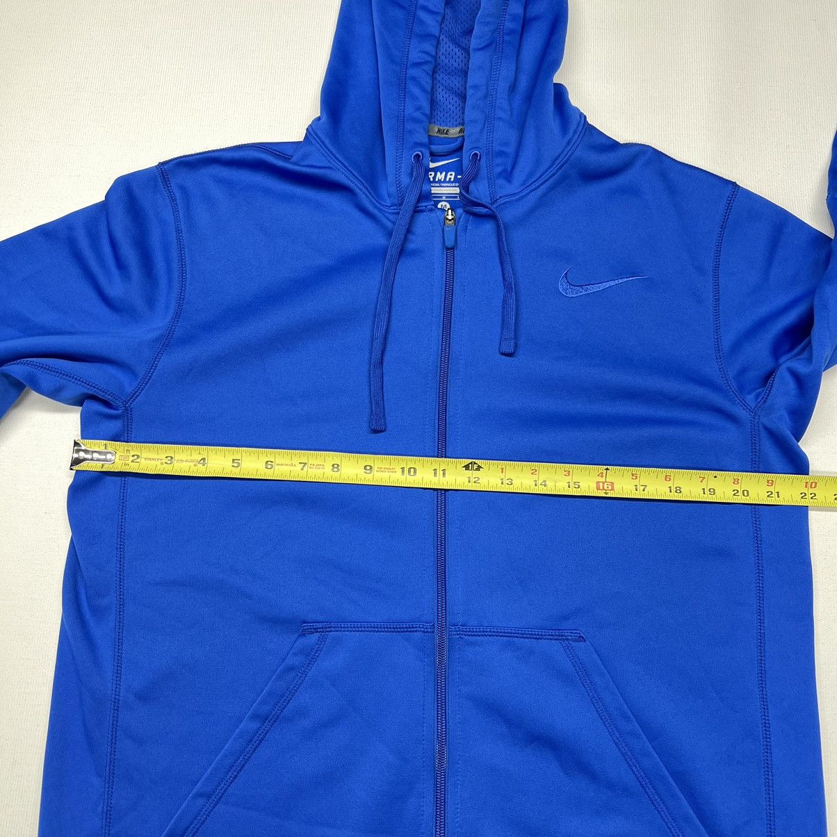 Nike Nike Therma Fit Hoodie Blue Full Zip Sweatshirt Fleece Logo Size US M / EU 48-50 / 2 - 18 Thumbnail