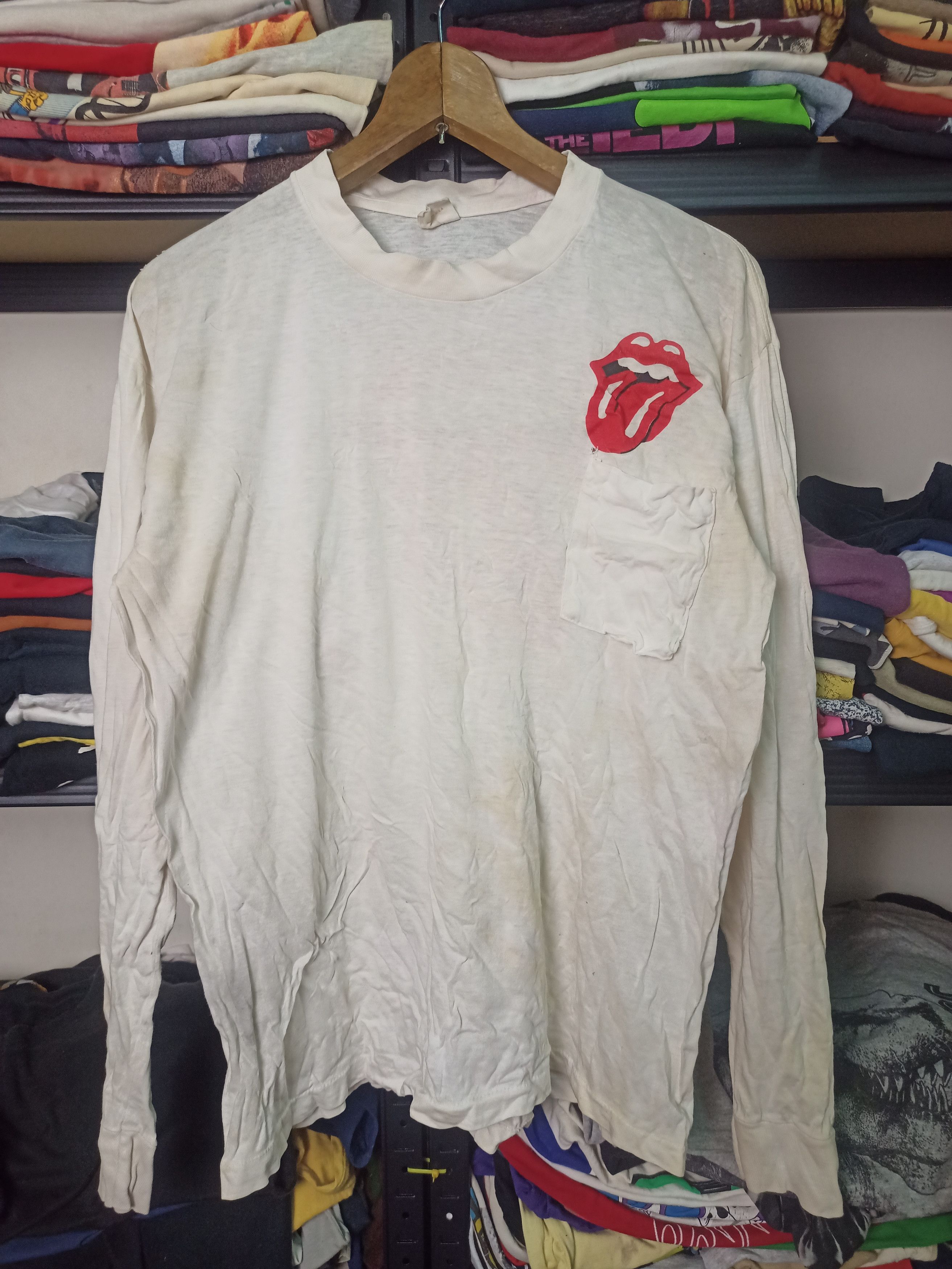 Band Tees × Vintage Vintage Rare 80s Rolling Stones Single Pocket Size US M / EU 48-50 / 2 - 1 Thumbnail