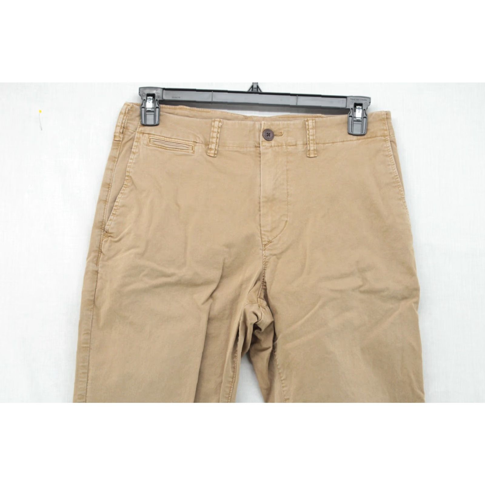 American Eagle Outfitters American Eagle Flex Pants 32x31.5 Slim Straight Tan Stretch Soft Preppy Mens Size US 32 / EU 48 - 2 Thumbnail