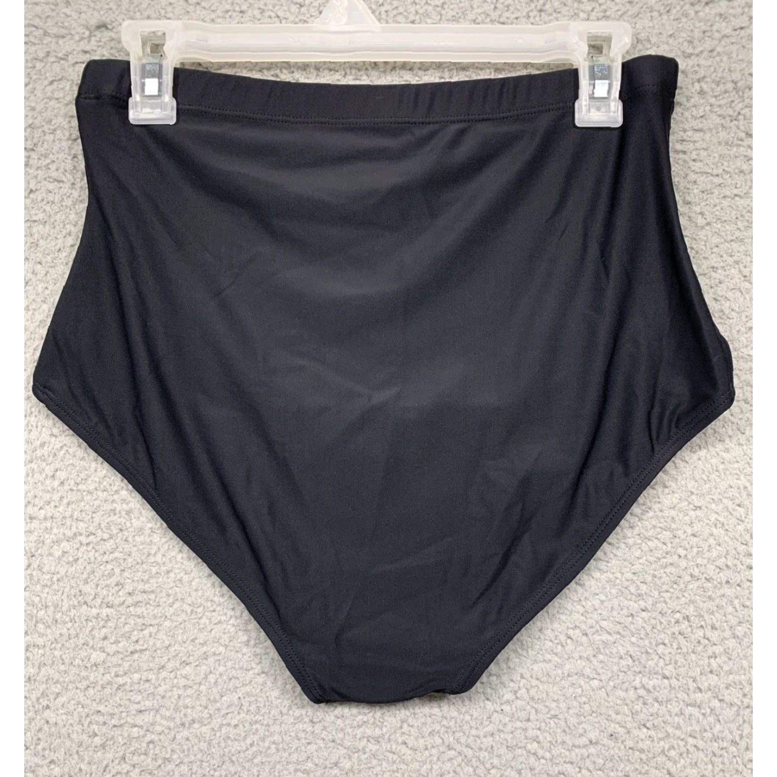 Vintage Kona Sol Swimsuit Zebra Print Top Solid Black Bottoms XL 16W Women Two Piece Sz 16W XL Black Zebra Womens Size XXL / US 16-18 / IT 52-54 - 6 Thumbnail