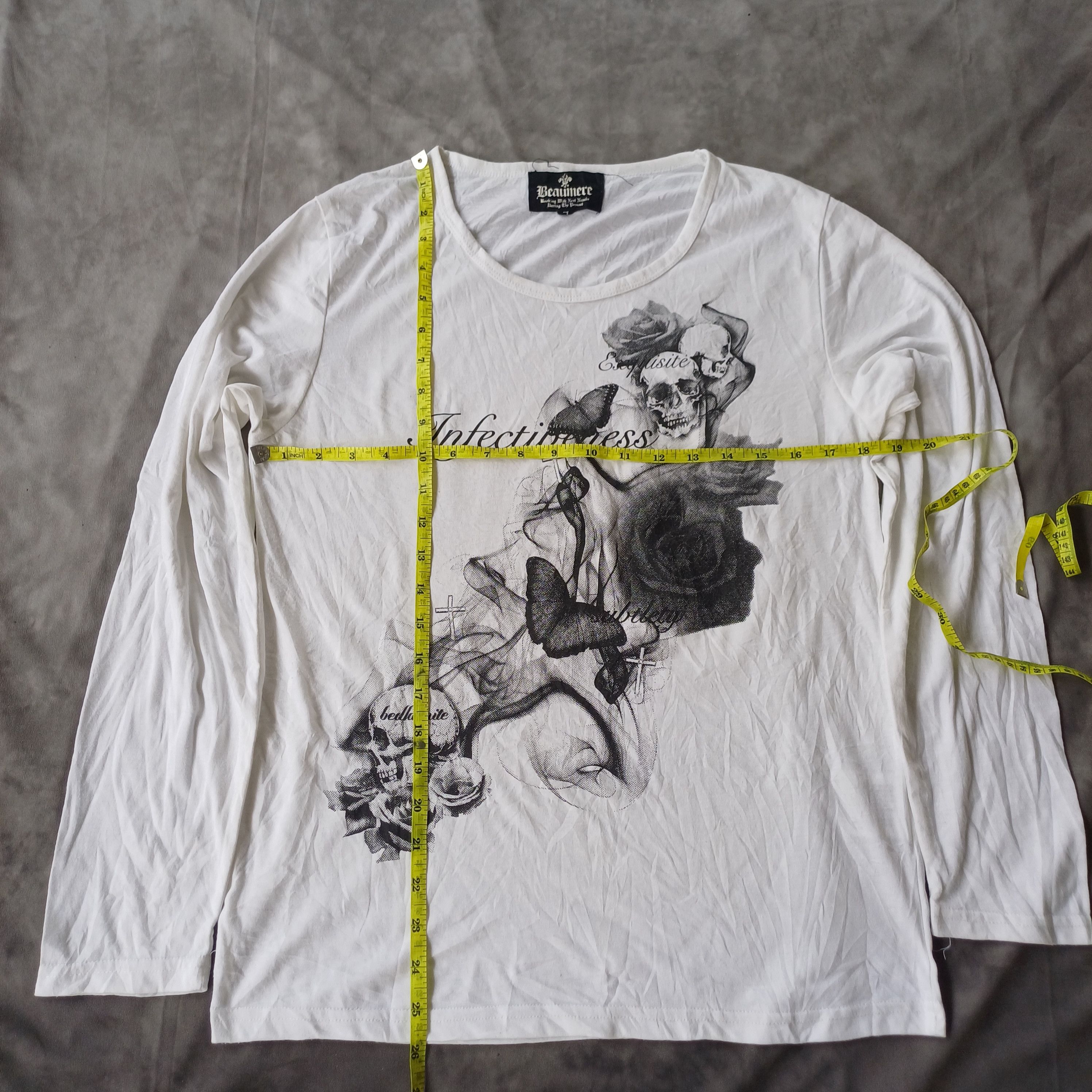 If Six Was Nine × KMRii × Seditionaries Beaumere Skulls Longslevee Tee Size US L / EU 52-54 / 3 - 9 Thumbnail