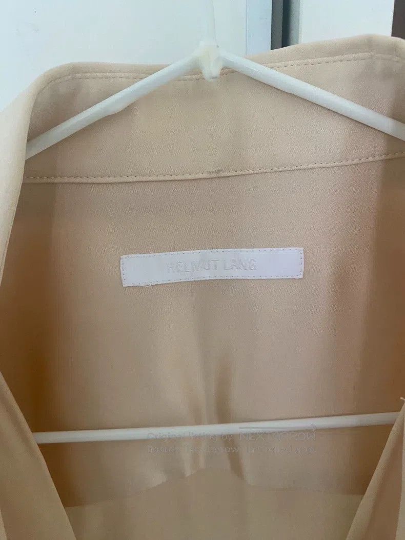 Helmut Lang HELMUT LANG Champagne-colored silk shirt Size M / US 6-8 / IT 42-44 - 2 Thumbnail