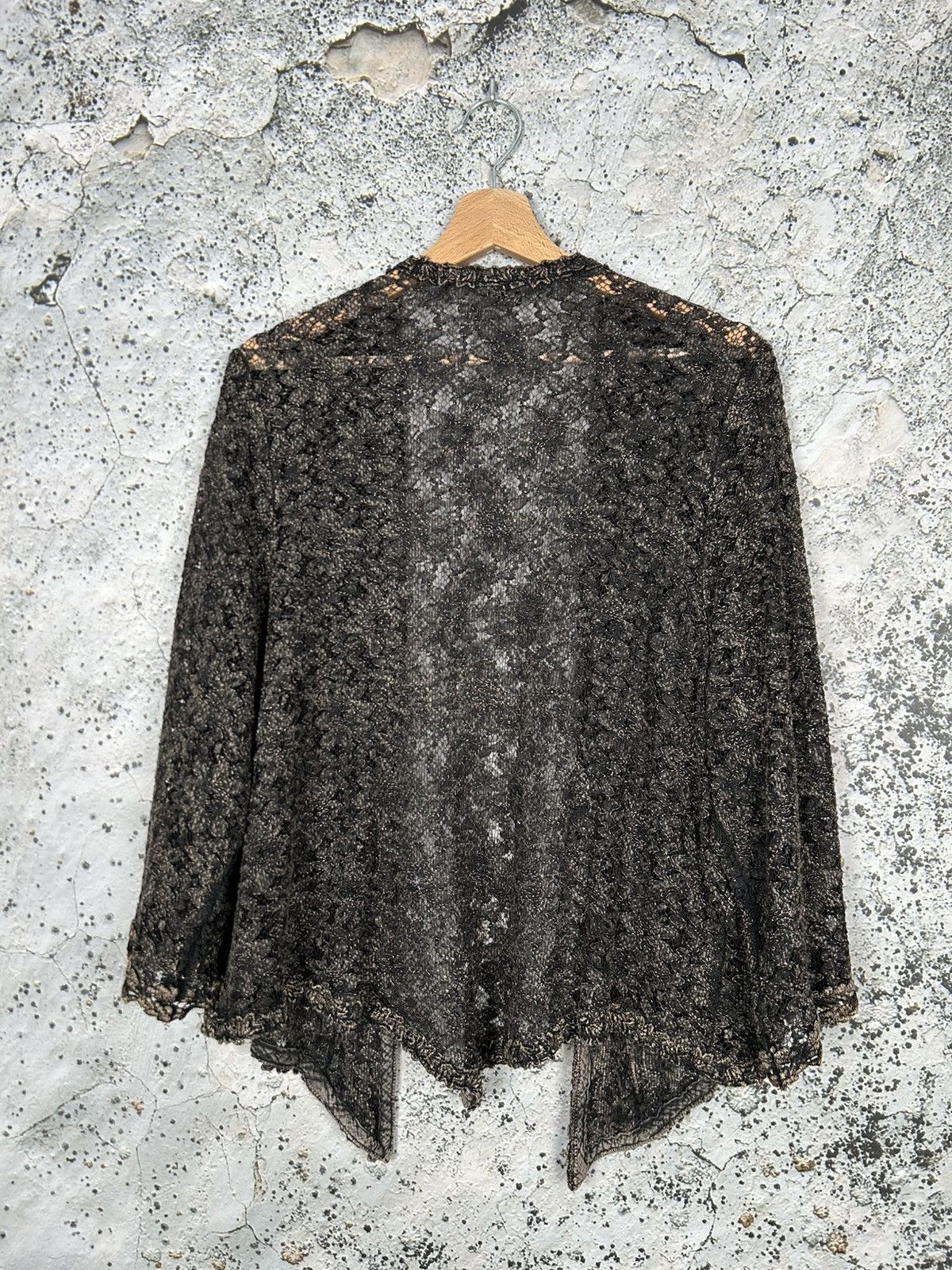 Vintage Vintage Avant Garde Viscose Cardigan Goth Grunge Punk Size L / US 10 / IT 46 - 5 Thumbnail