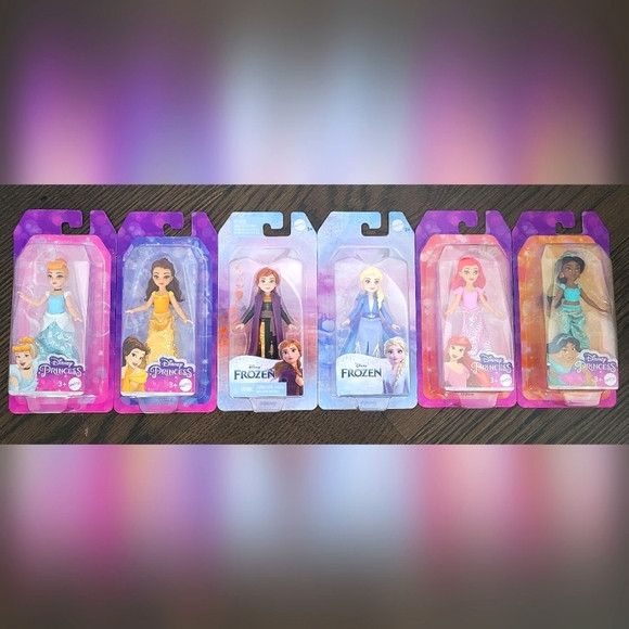 Disney Princess Mini Doll 6 Piece Bundle Set NIB Size ONE SIZE - 11 Thumbnail