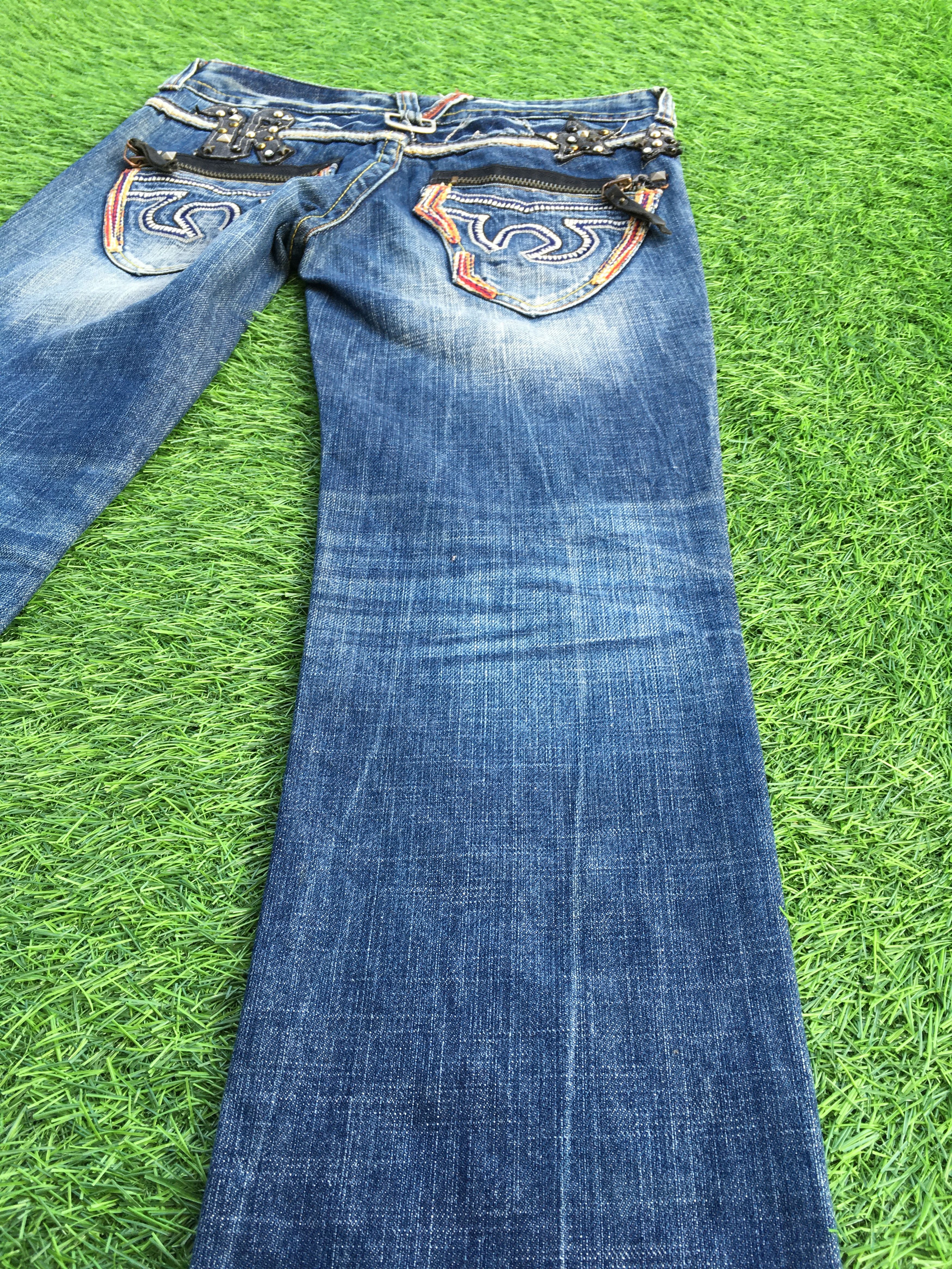 Japanese Brand Japanese Lightning Bolt Low Rise Jeans D-1182 Size 24" / US 00 / IT 34 - 8 Thumbnail
