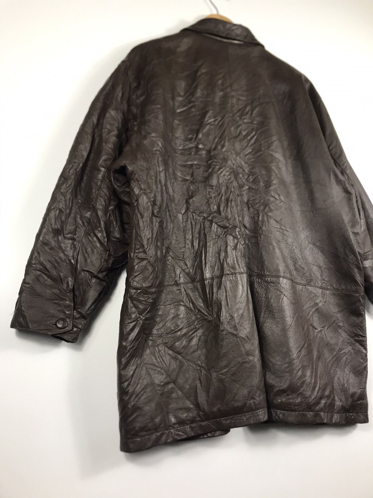 Lancel × Vintage ⚡️Vintage Lancel Paris Zipper Dark Brown Leather Jacket Size US M / EU 48-50 / 2 - 14 Thumbnail