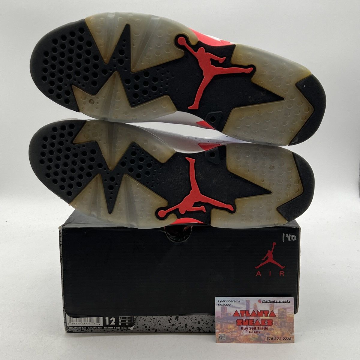 Jordan Brand Air Jordan 6 white infrared Size US 12 / EU 45 - 8 Thumbnail