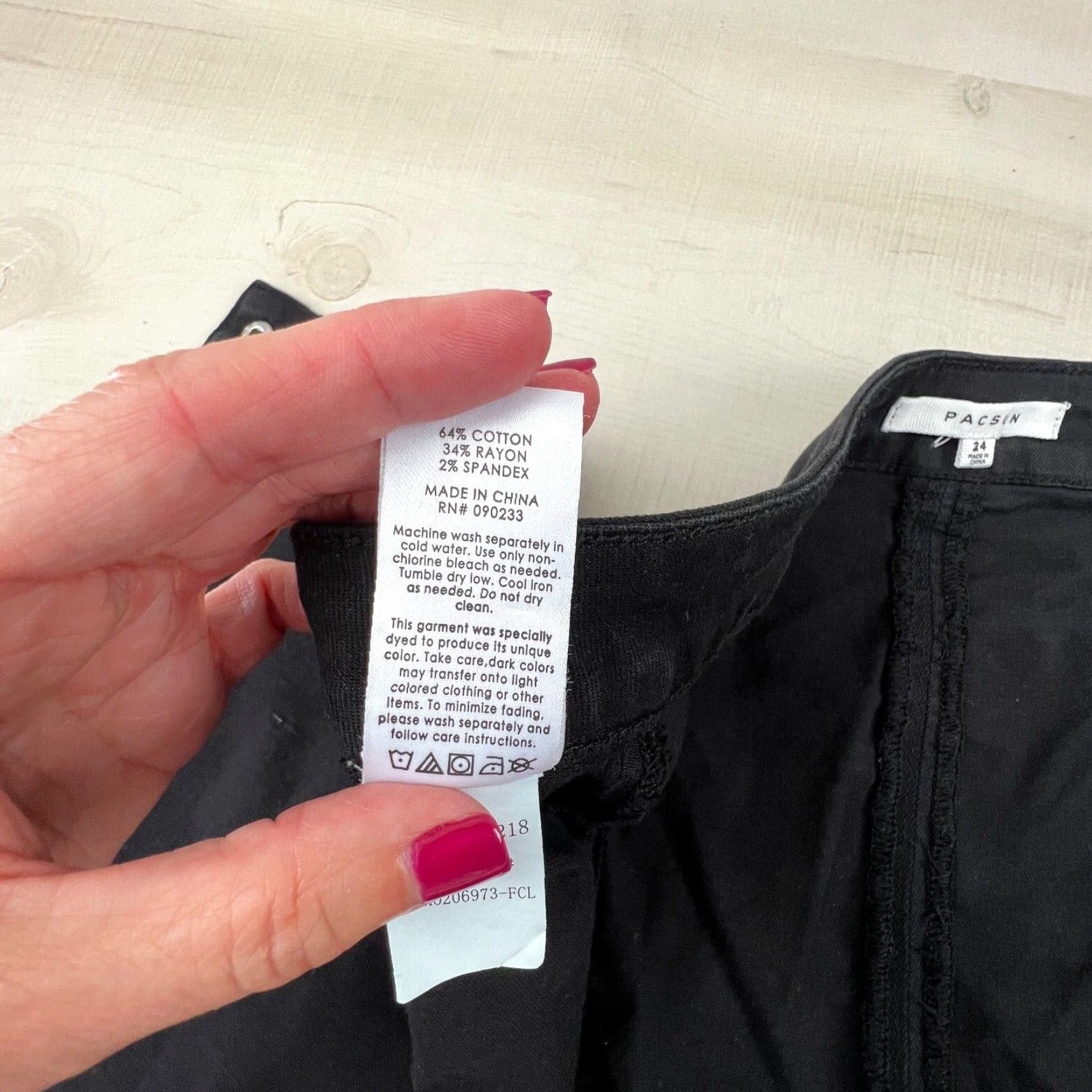 Pacsun VINTAGE PacSun Womens Mini Skirt 24 Black Denim Snap Button Up Short Casual Stretch Size 42" / US 20 - 6 Thumbnail