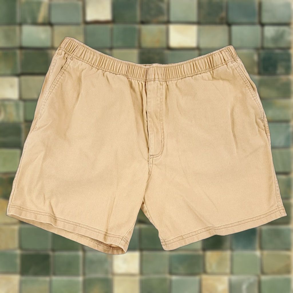The Territory Ahead Territory Ahead Corduroy Shorts Elastic Drawstring Yellow 37 Inch Waist Mens XL Size US 36 / EU 52 - 1 Thumbnail