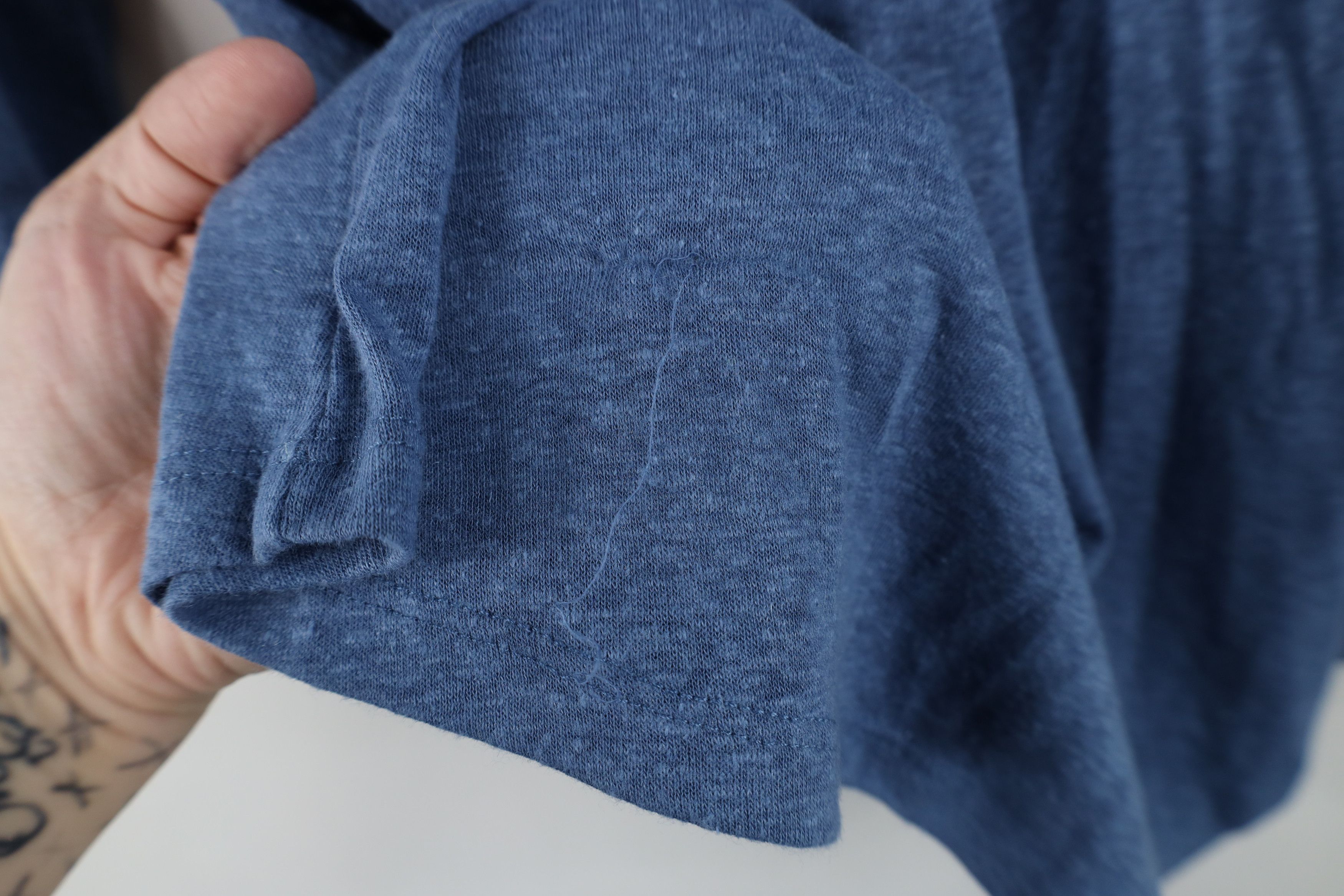 Orvis New Orvis Blend Knit 3/4 Sleeve V-Neck T-Shirt Heather Blue Size M / US 6-8 / IT 42-44 - 9 Thumbnail