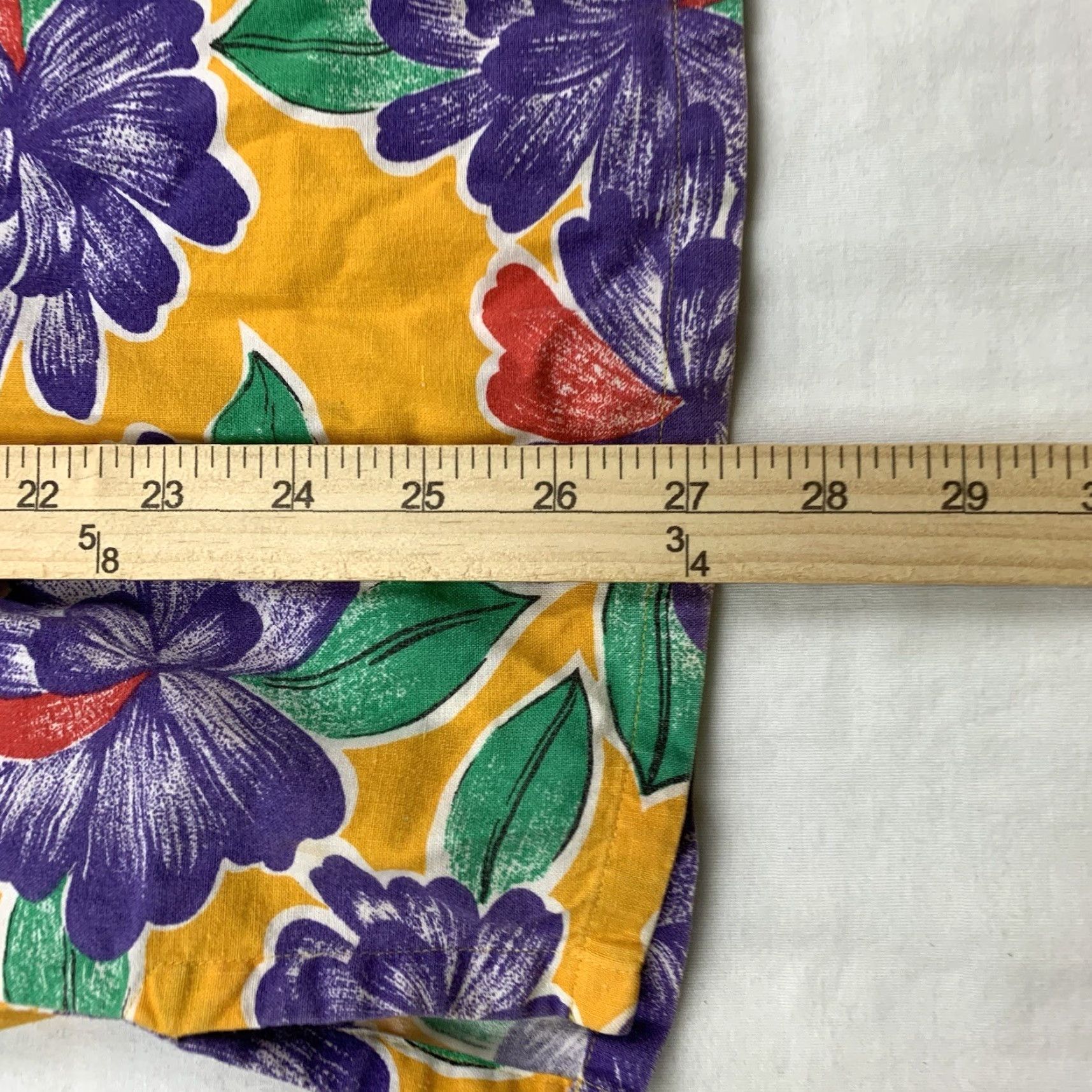 Vintage VINTAGE Mixed Blues Button-Up Shirt Womens M Short Sleeve Floral Yellow 90s Hawaiian Mens? Size M / US 6-8 / IT 42-44 - 5 Thumbnail