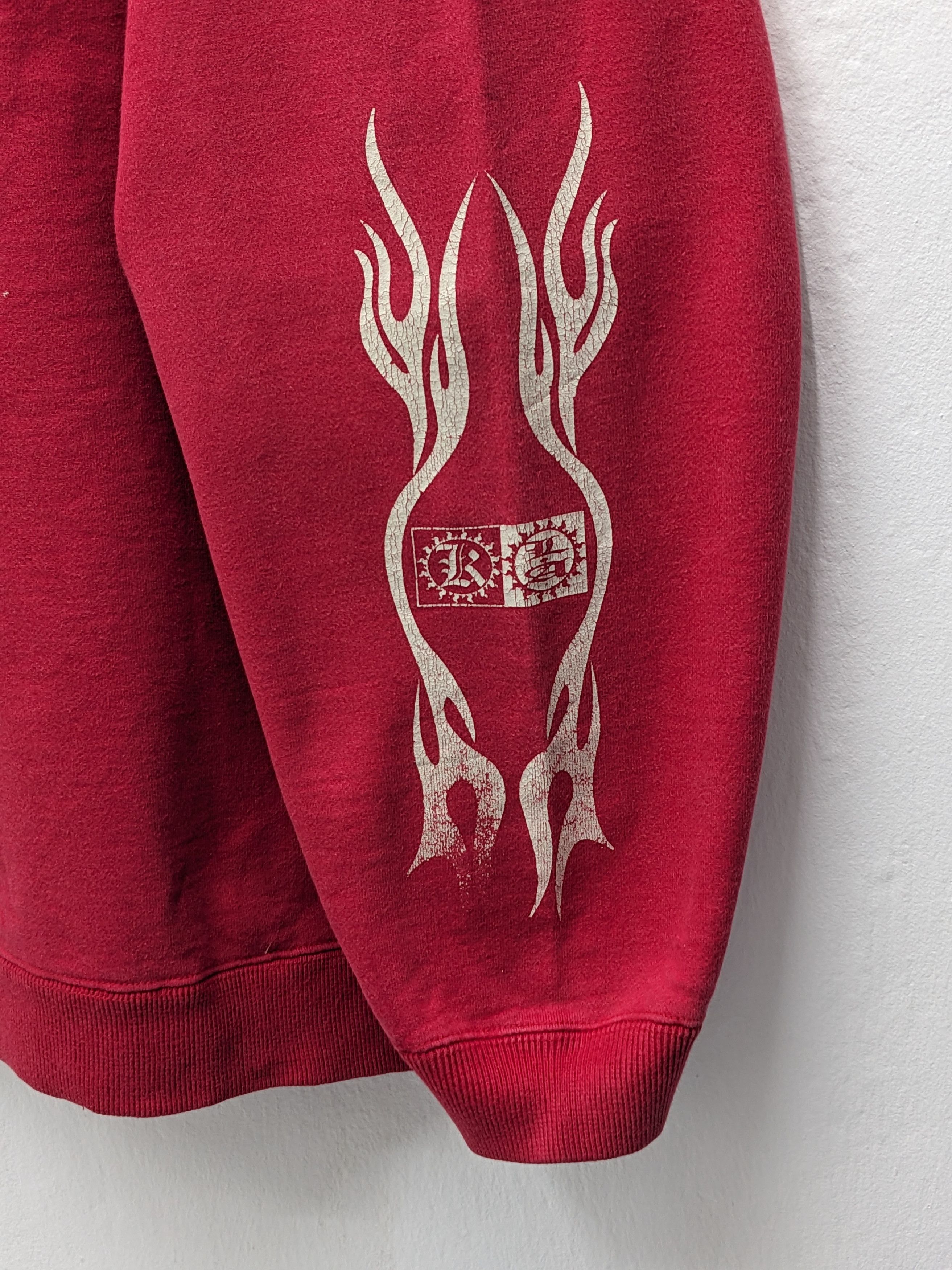Japanese Brand Vintage 90s Karma Los Angeles Gothic Graphic Sweatshirt Size US L / EU 52-54 / 3 - 11 Thumbnail