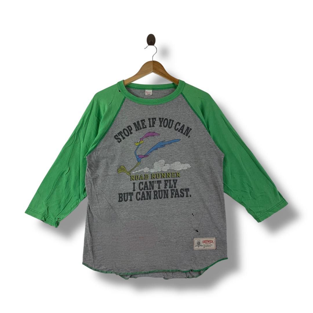 Toyo Enterprises Vintage CHESWICK x LOONEY TUNES ROAD RUNNER raglan 3Q tee Size US L / EU 52-54 / 3 - 1 Thumbnail