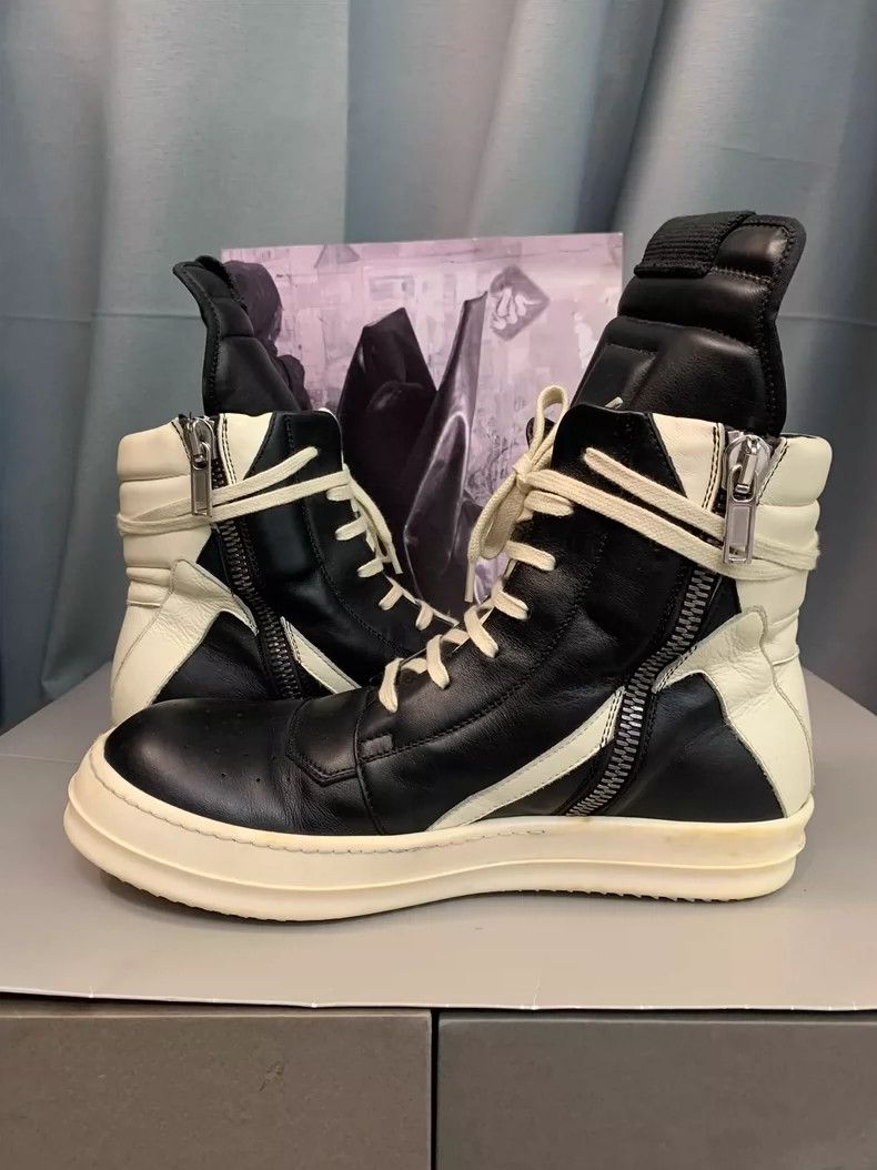 Rick Owens Rick Owens Black and white cowhide leather shoe Size US 8.5 / EU 41-42 - 6 Thumbnail