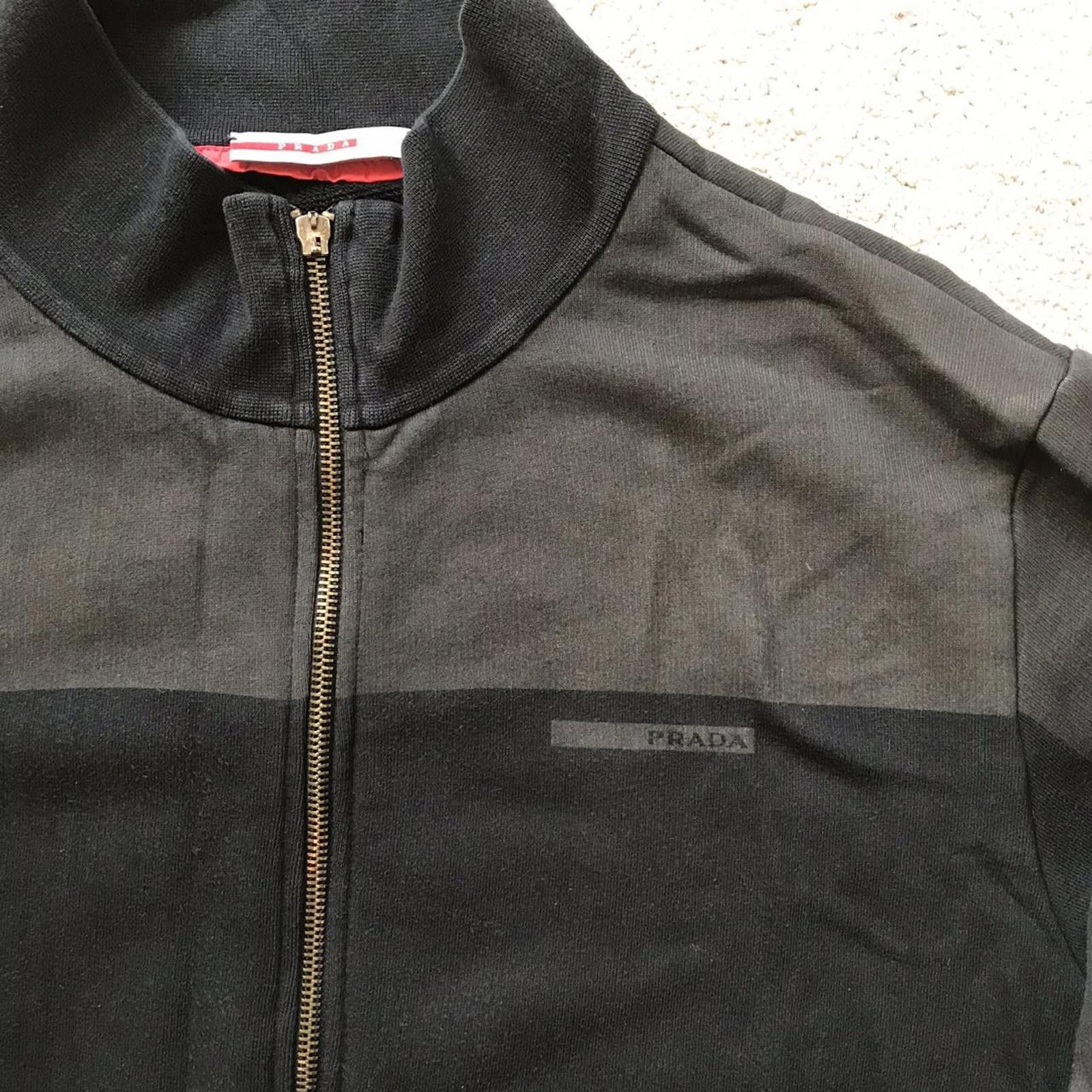 Prada Prada Tonal Zip Up Sweatshirt Size US L / EU 52-54 / 3 - 2 Thumbnail