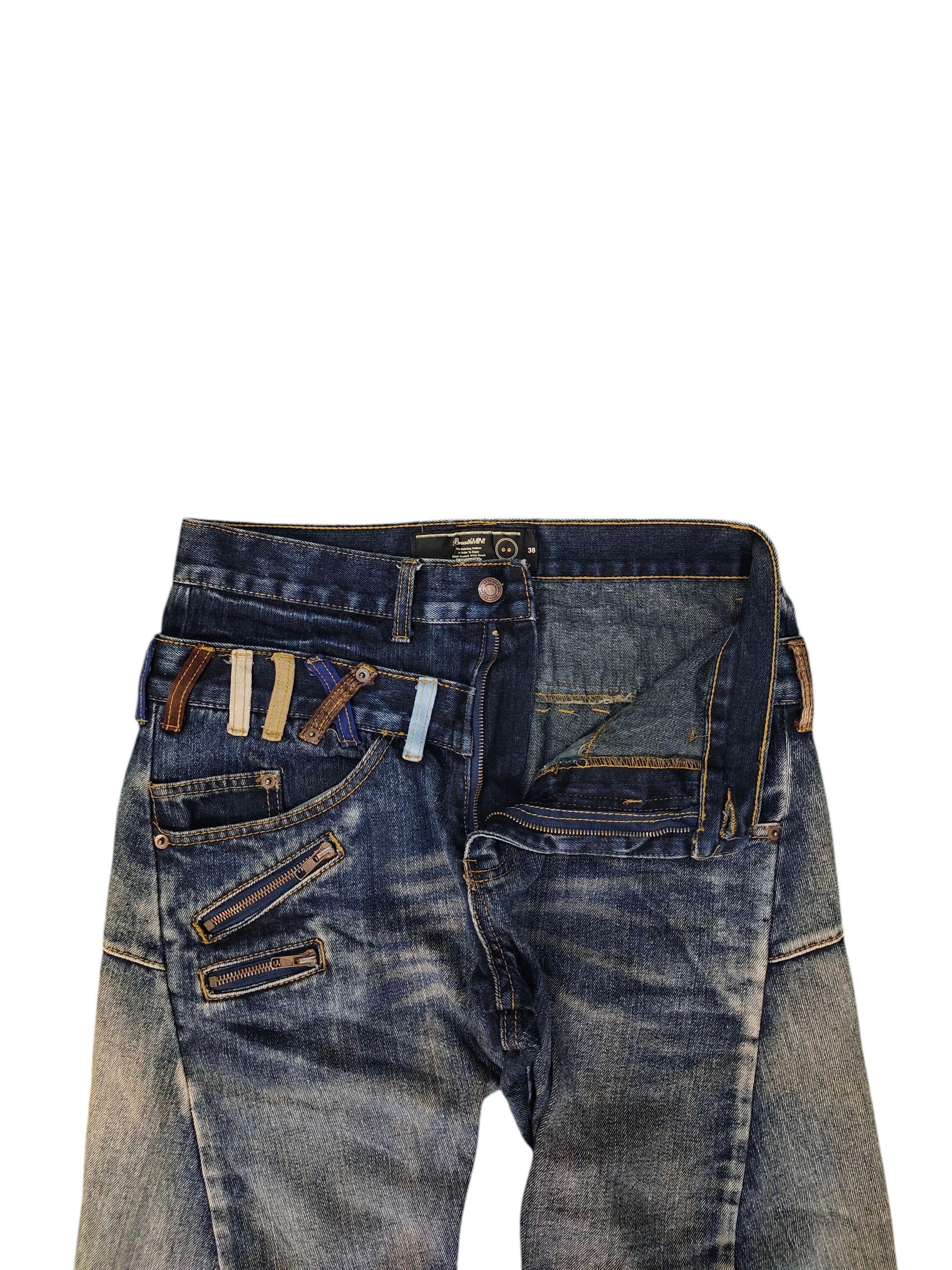 Number (N)ine × Undercover Breathmint Number Nine Double Waist Clawmark Denim Jeans Size US 31 - 7 Thumbnail