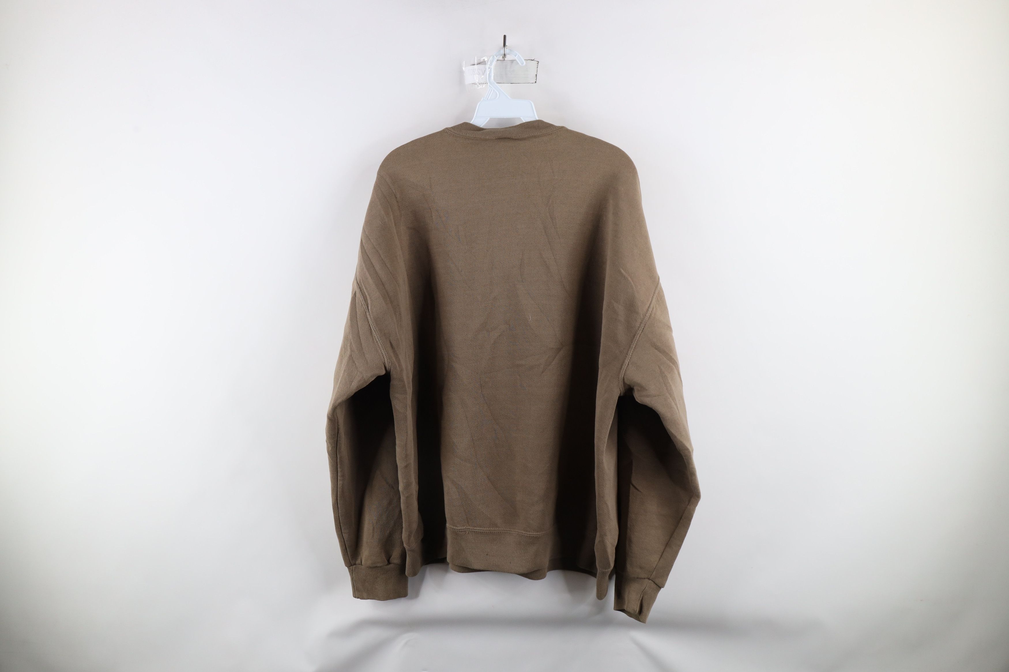 Russell Athletic × Vintage Vintage 90s Russell Athletic Blank Crewneck Sweatshirt Brown Size US XL / EU 56 / 4 - 12 Thumbnail