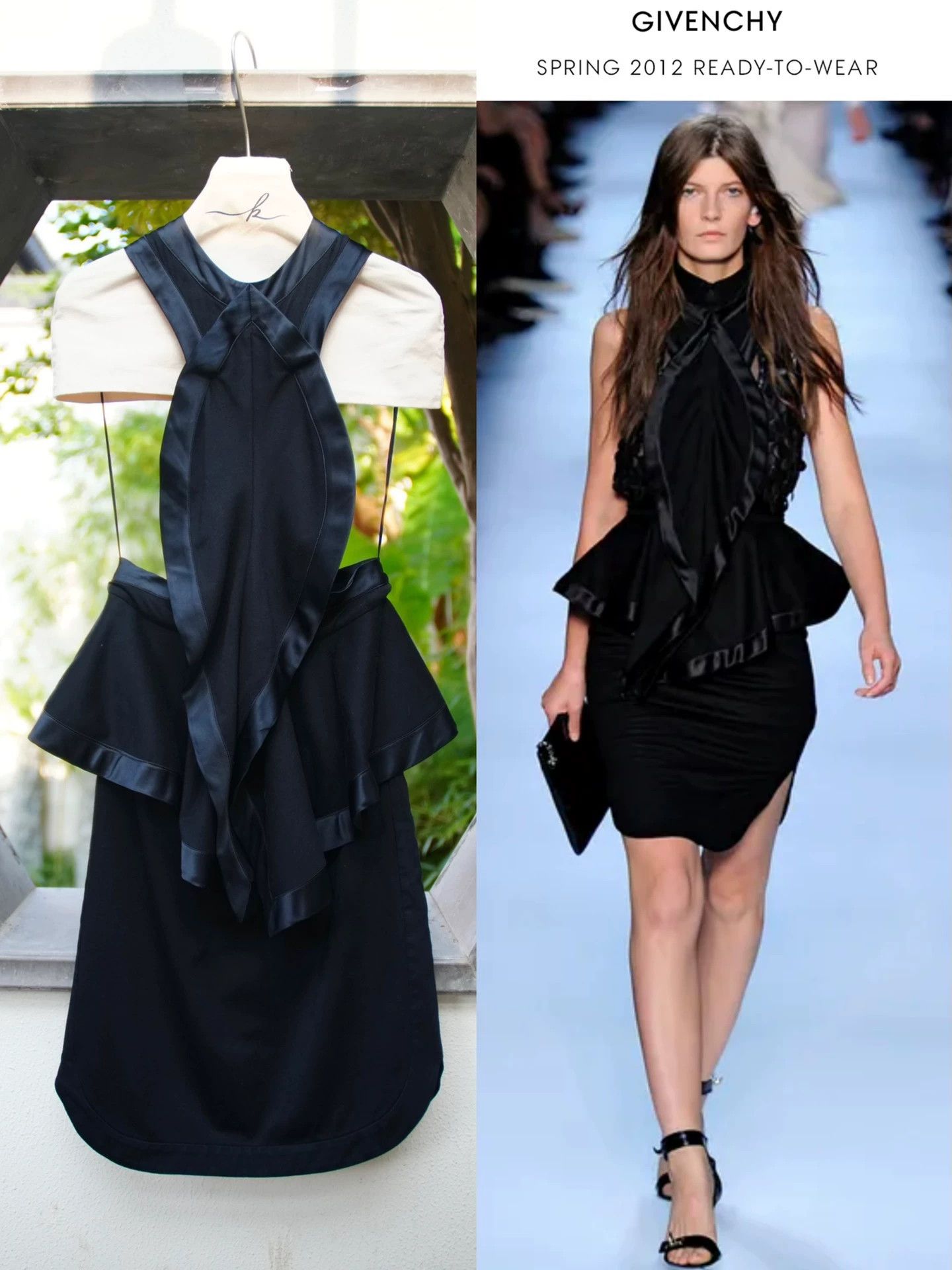 Givenchy Givenchy Runway Silk Suspender Double Flounce Dress 38/M Size XS / US 0-2 / IT 36-38 - 1 Thumbnail