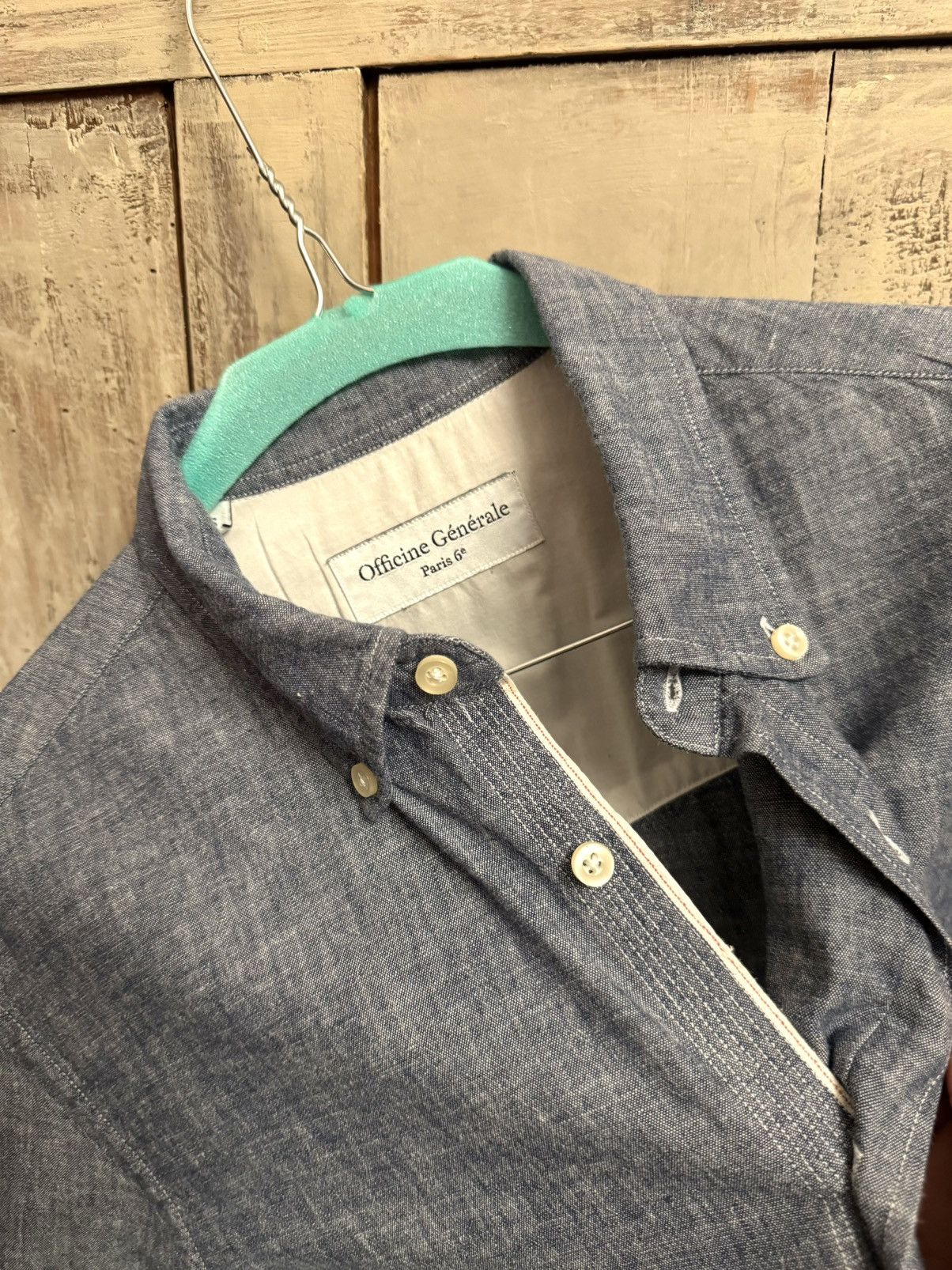 Officine Generale officine générale blue textured shirt S new Size US S / EU 44-46 / 1 - 10 Thumbnail
