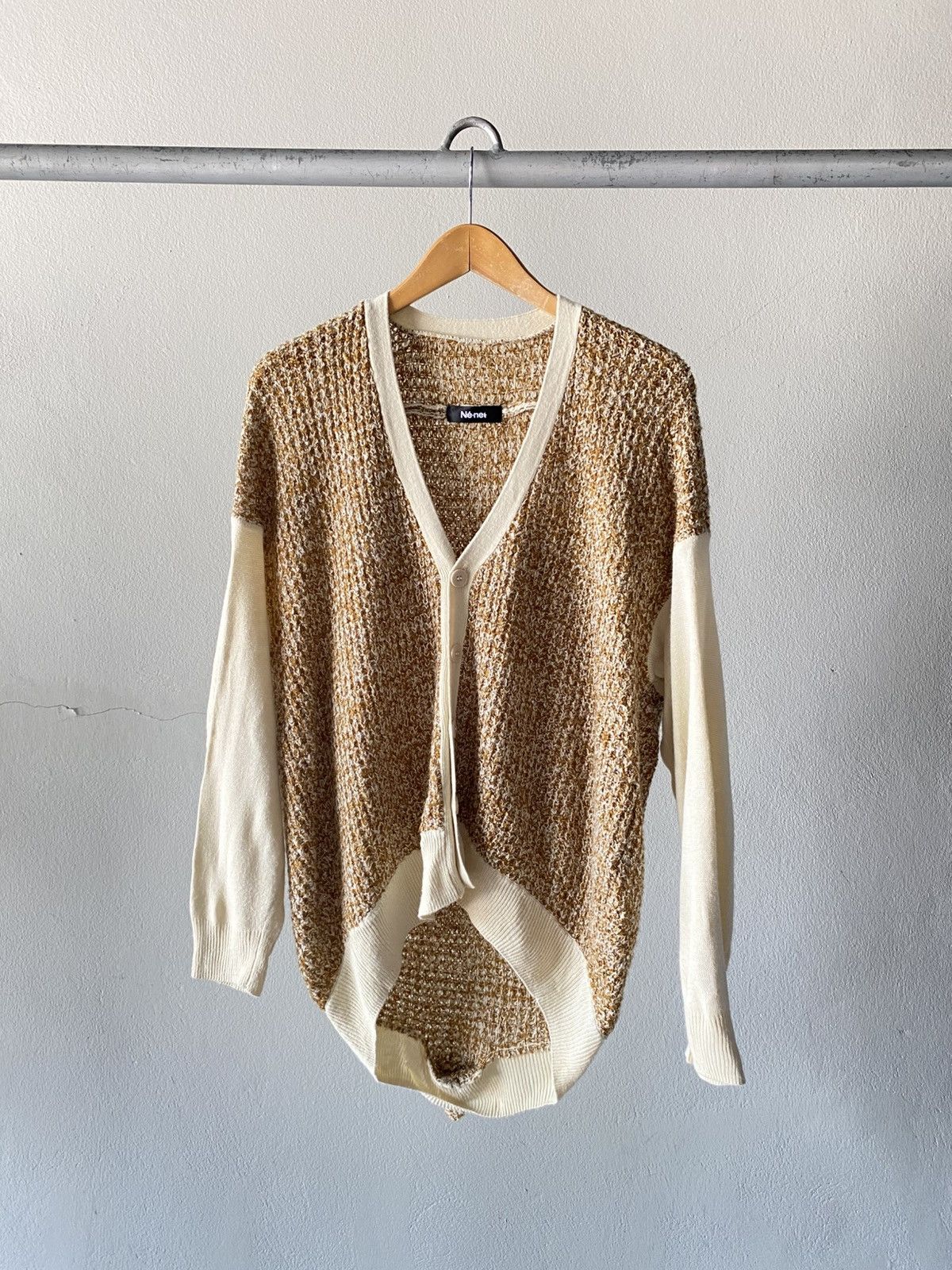 Ne-Net Né-net Brown Knit Cardigan Size XS / US 0-2 / IT 36-38 - 1 Thumbnail