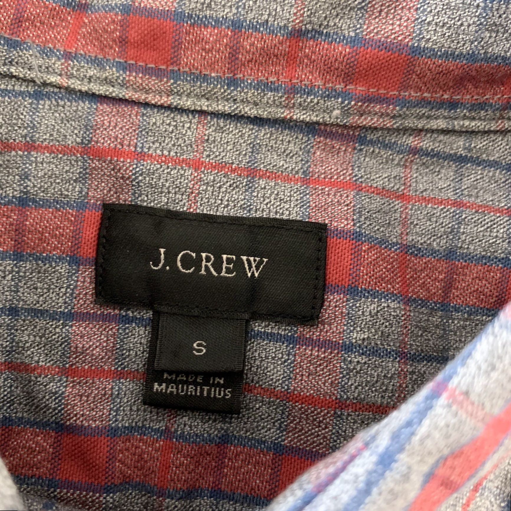 J.Crew J.CREW Plaid Long Sleeve Button-Up Shirt Men S Gray Red Size US S / EU 44-46 / 1 - 2 Thumbnail