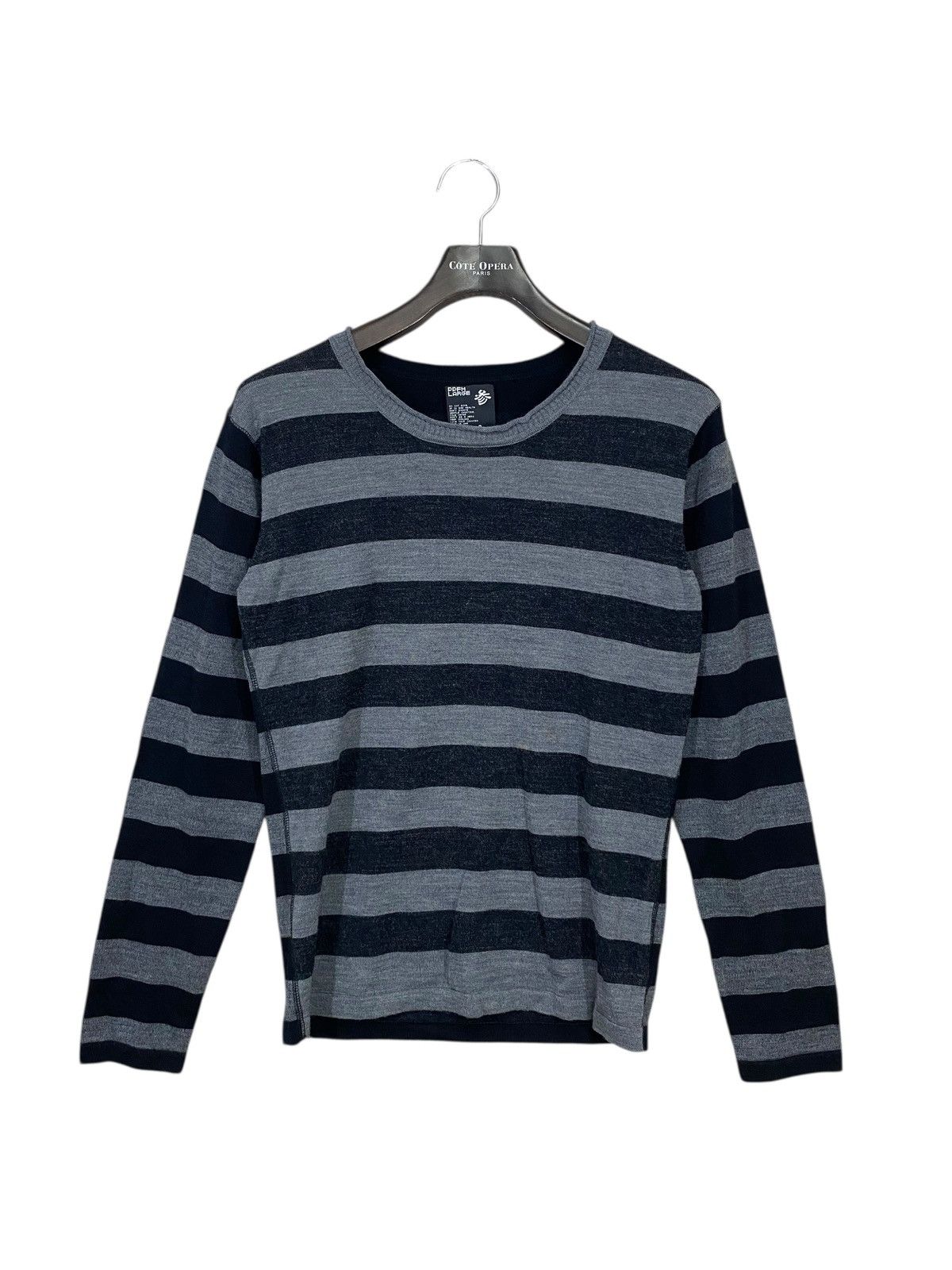 Japanese Brand Vintage PPFM tshirt longsleeve striped kurt cobian style Size US L / EU 52-54 / 3 - 1 Thumbnail