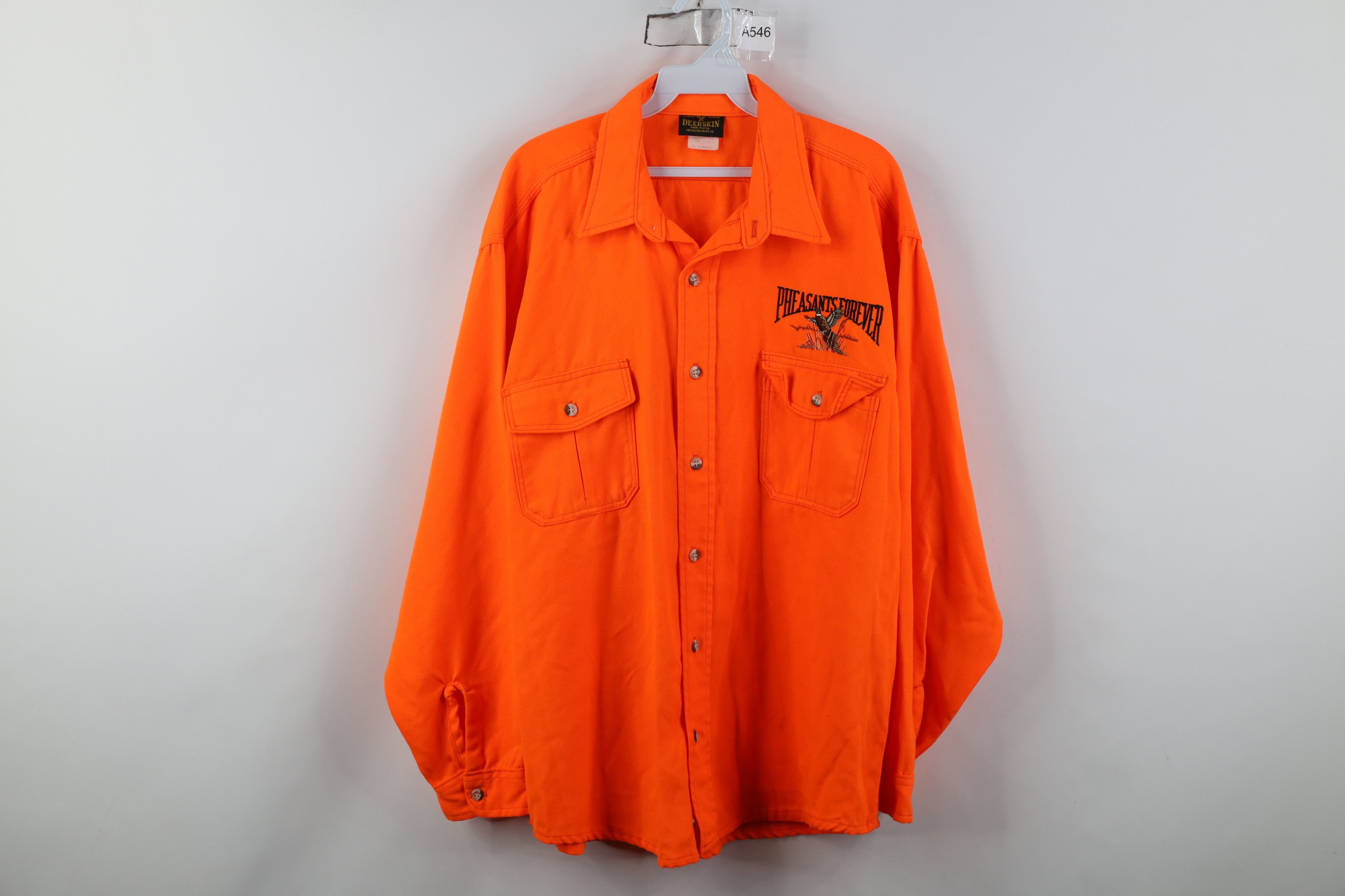 Vintage Vintage 80s 90s Pheasants Hunting Button Shirt Blaze USA Size US XL / EU 56 / 4 - 1 Thumbnail