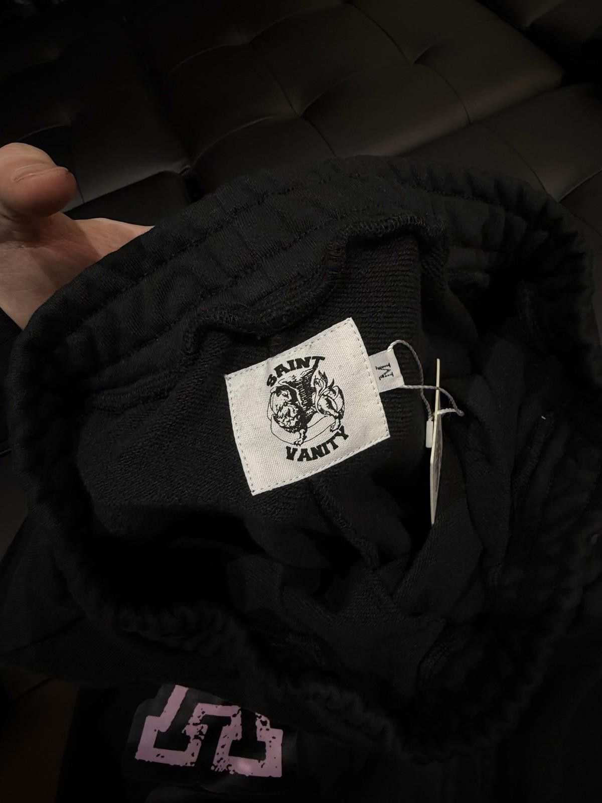 Saint Vanity Size M - Saint Vanity Varsity Sweatpants Black Pink NEW 2025 Size US 32 / EU 48 - 8 Thumbnail