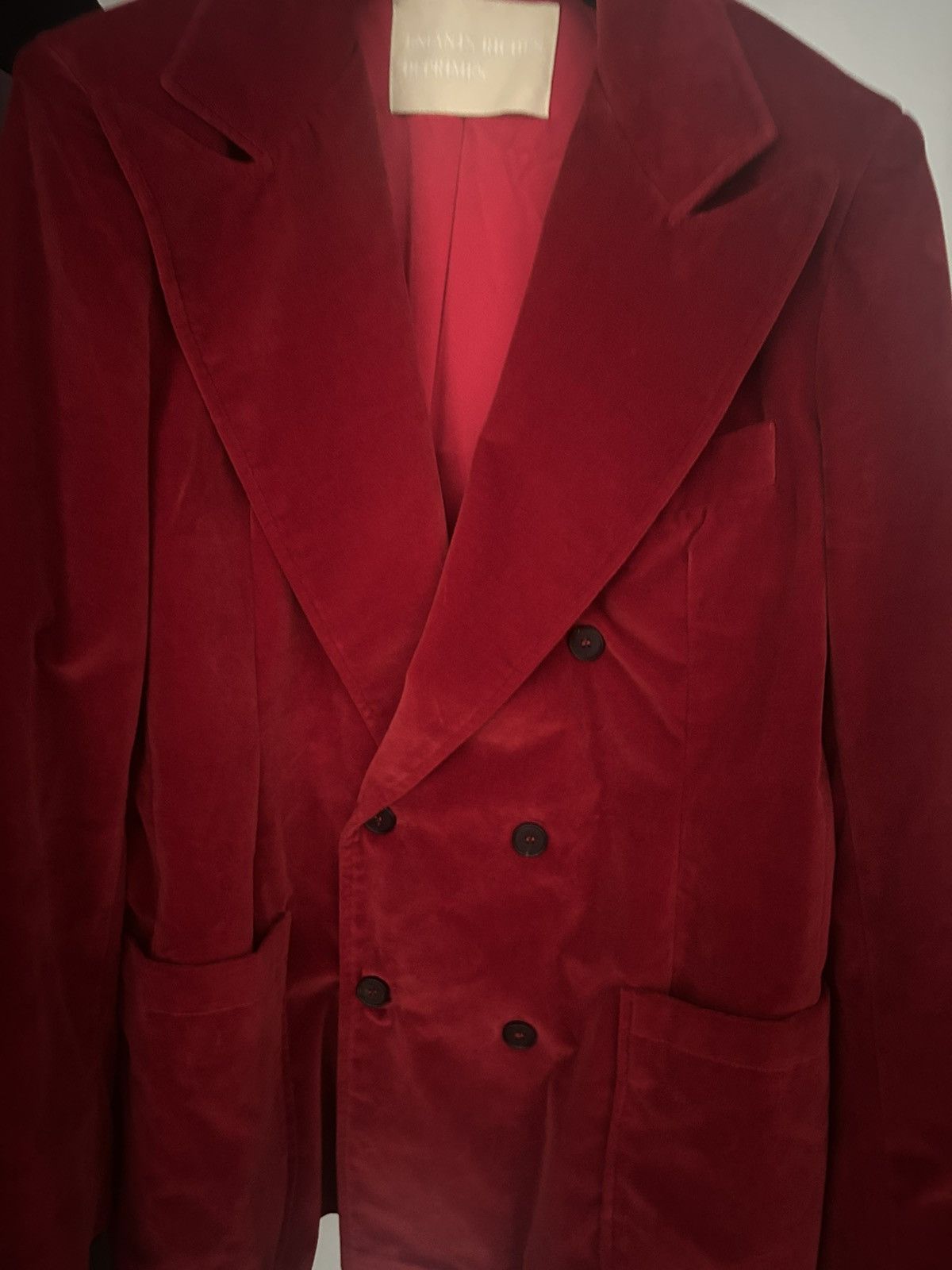 Enfants Riches Deprimes Enfants Riches Deprimes 18ss iconic red velvet blazer Size 50L - 4 Thumbnail