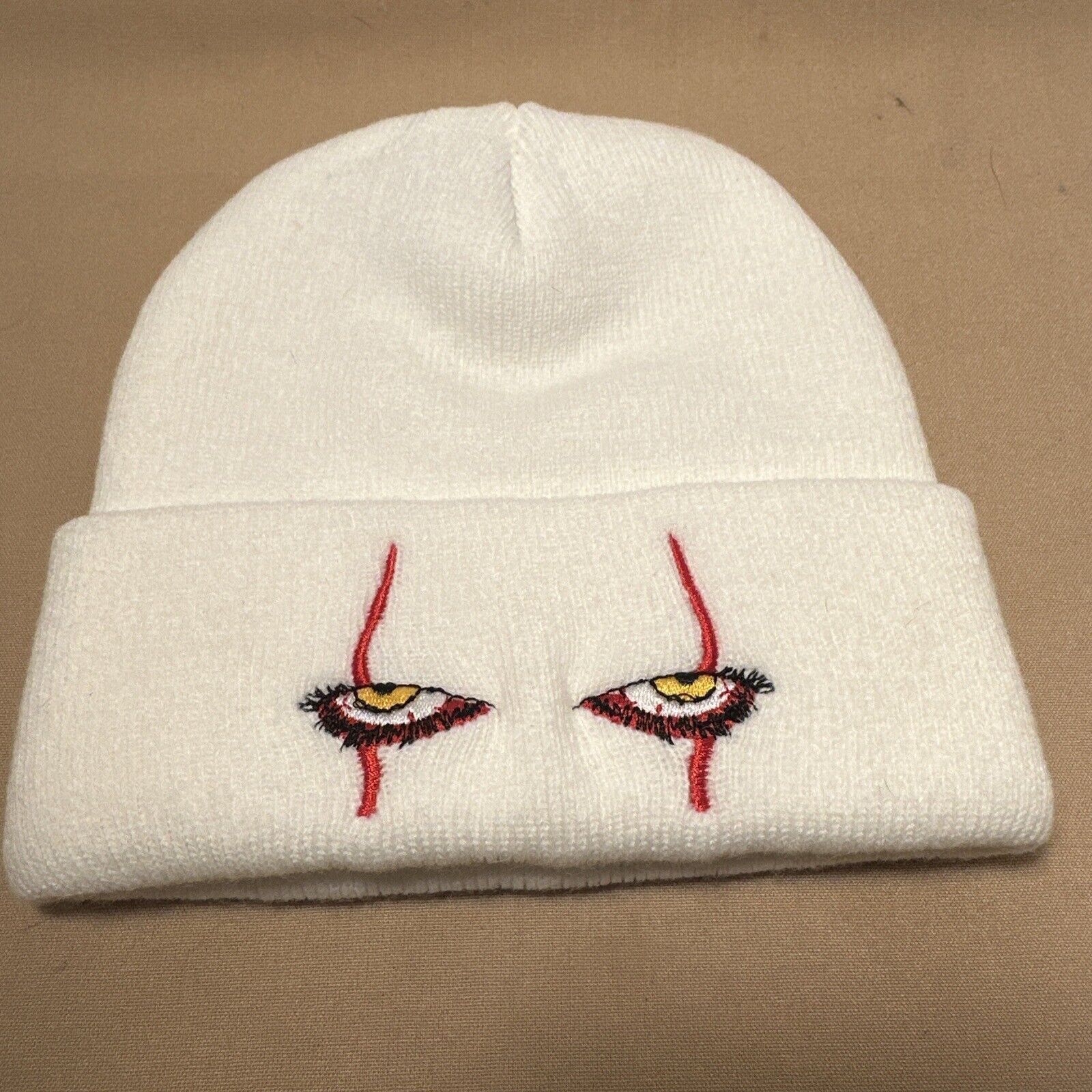 Other IT Pennywise Embroidered Knitted Beanie Scary Stephen King's Size ONE SIZE - 1 Thumbnail